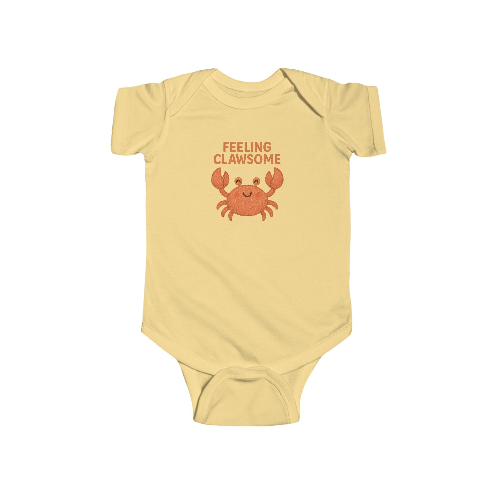 Babygrow - "Feeling Clawsome" Cute Crab Baby Onesie