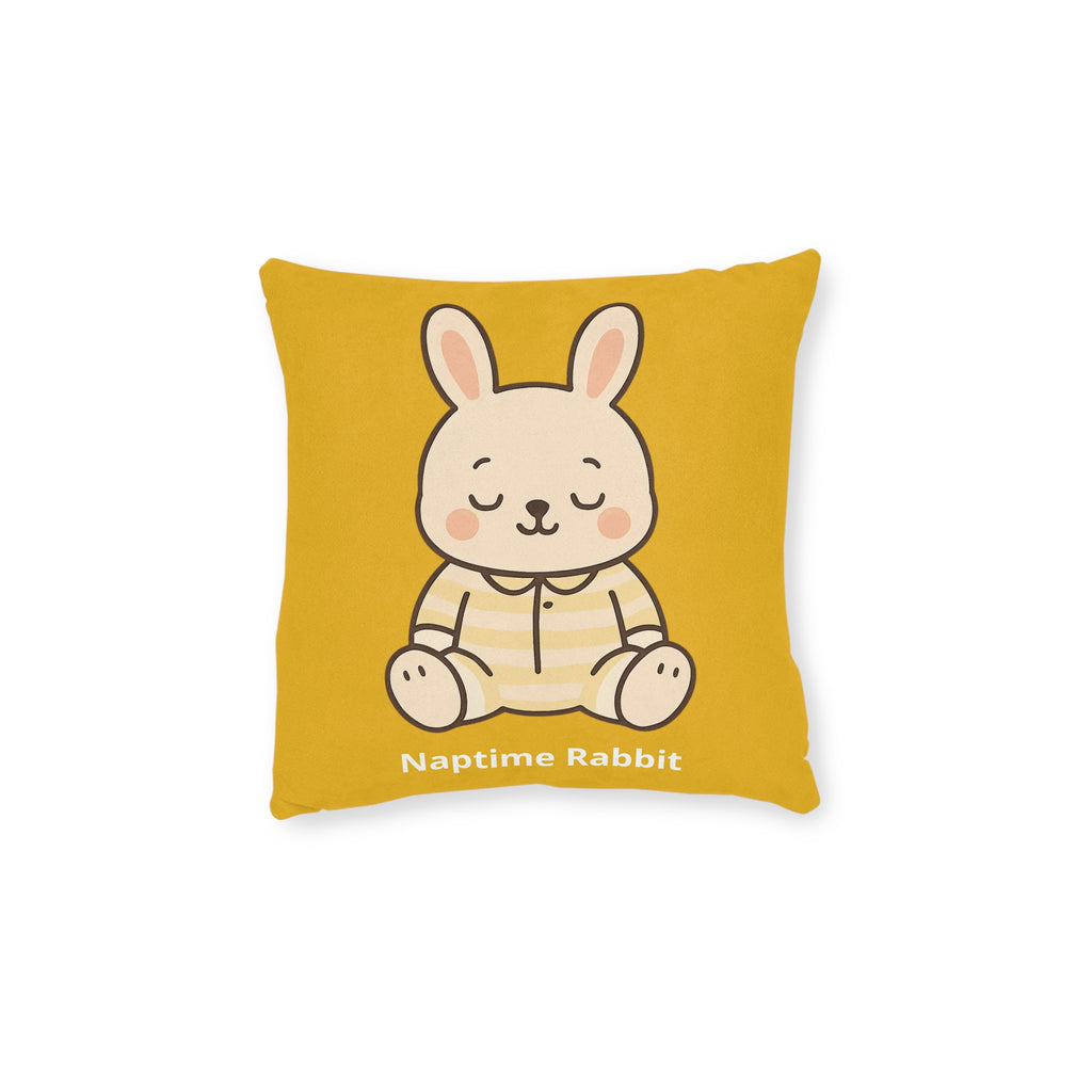 Square Cushion – Naptime Rabbit | The Woodland Dreamers