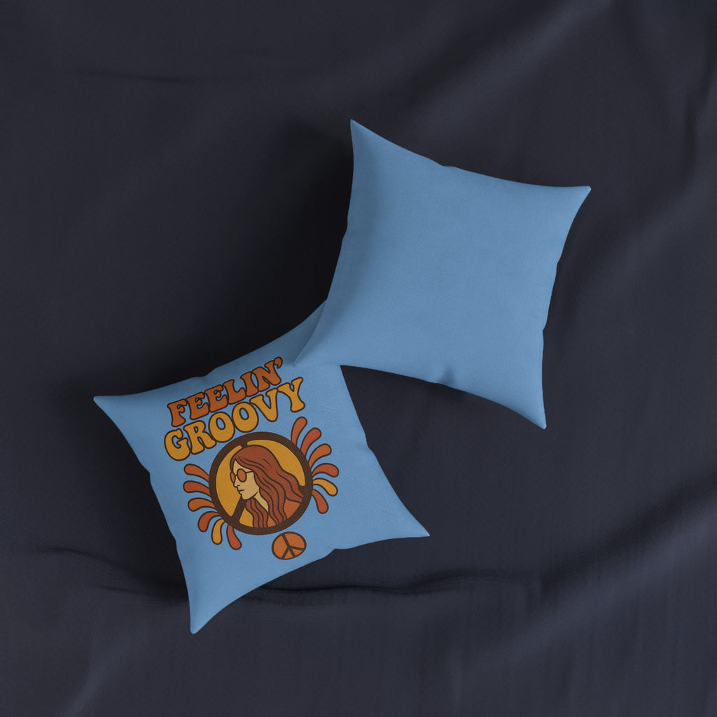 Square Cushion - Feelin' Groovy Design