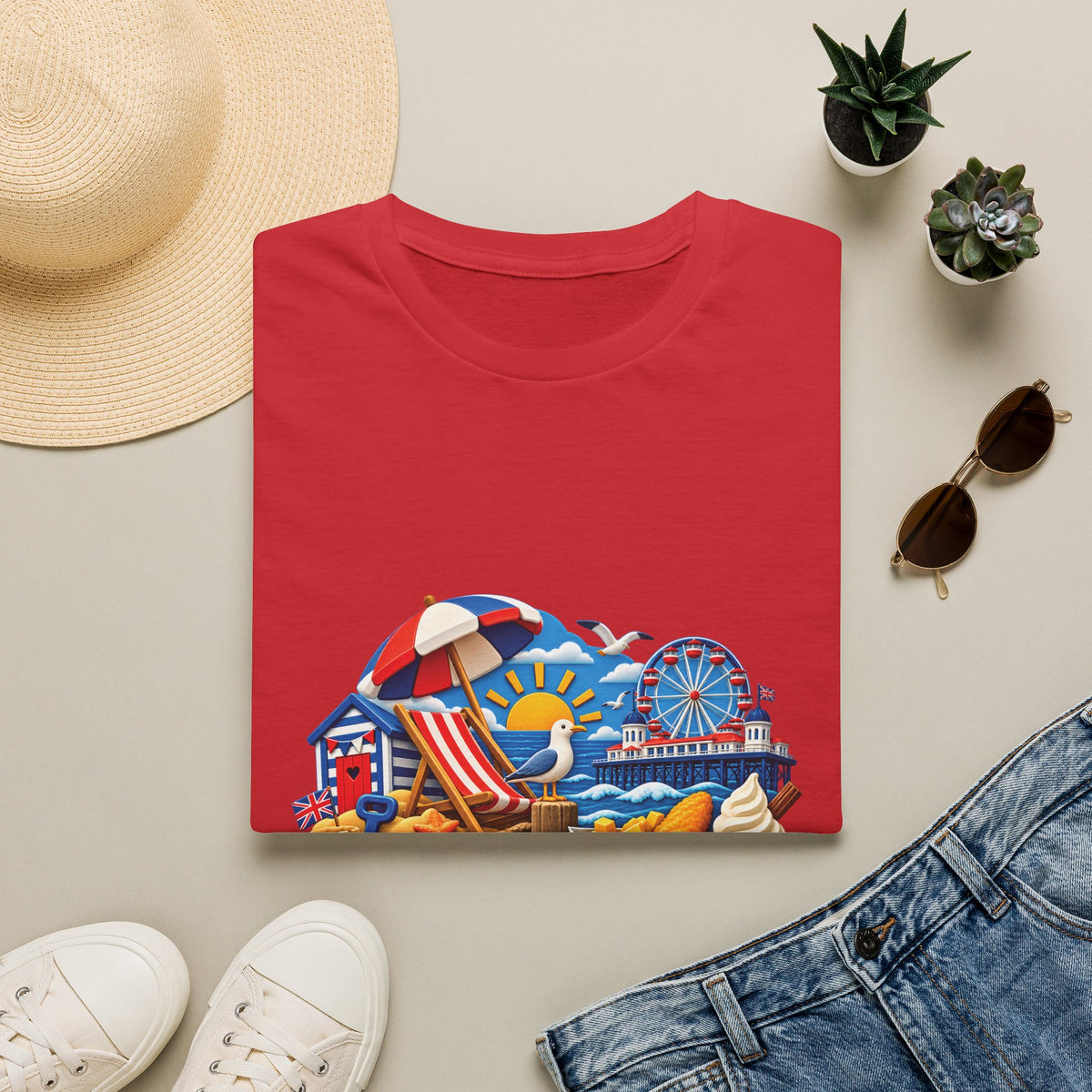 Unisex T-Shirt – British Beach Day | Seaside & Summer T-Shirt