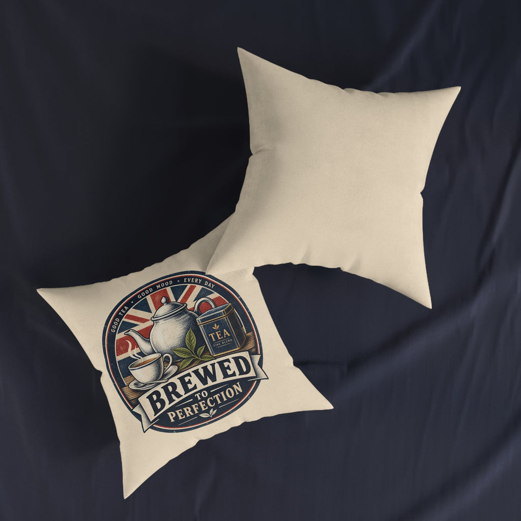 Square Cushion – Brewed to Perfection | Tea Cushion