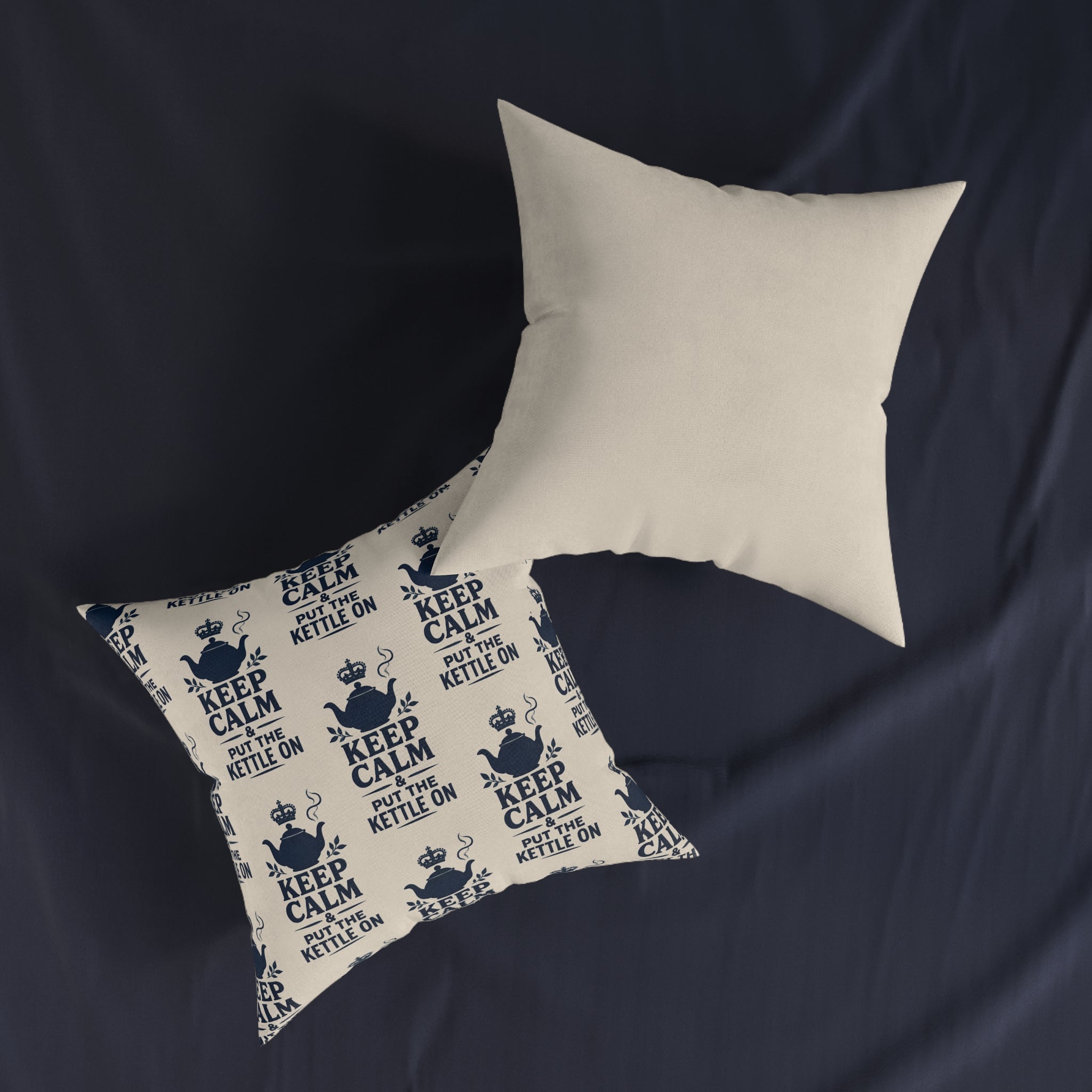 Square Cushion – Keep Calm & Put the Kettle On | Tea Lover Cushion