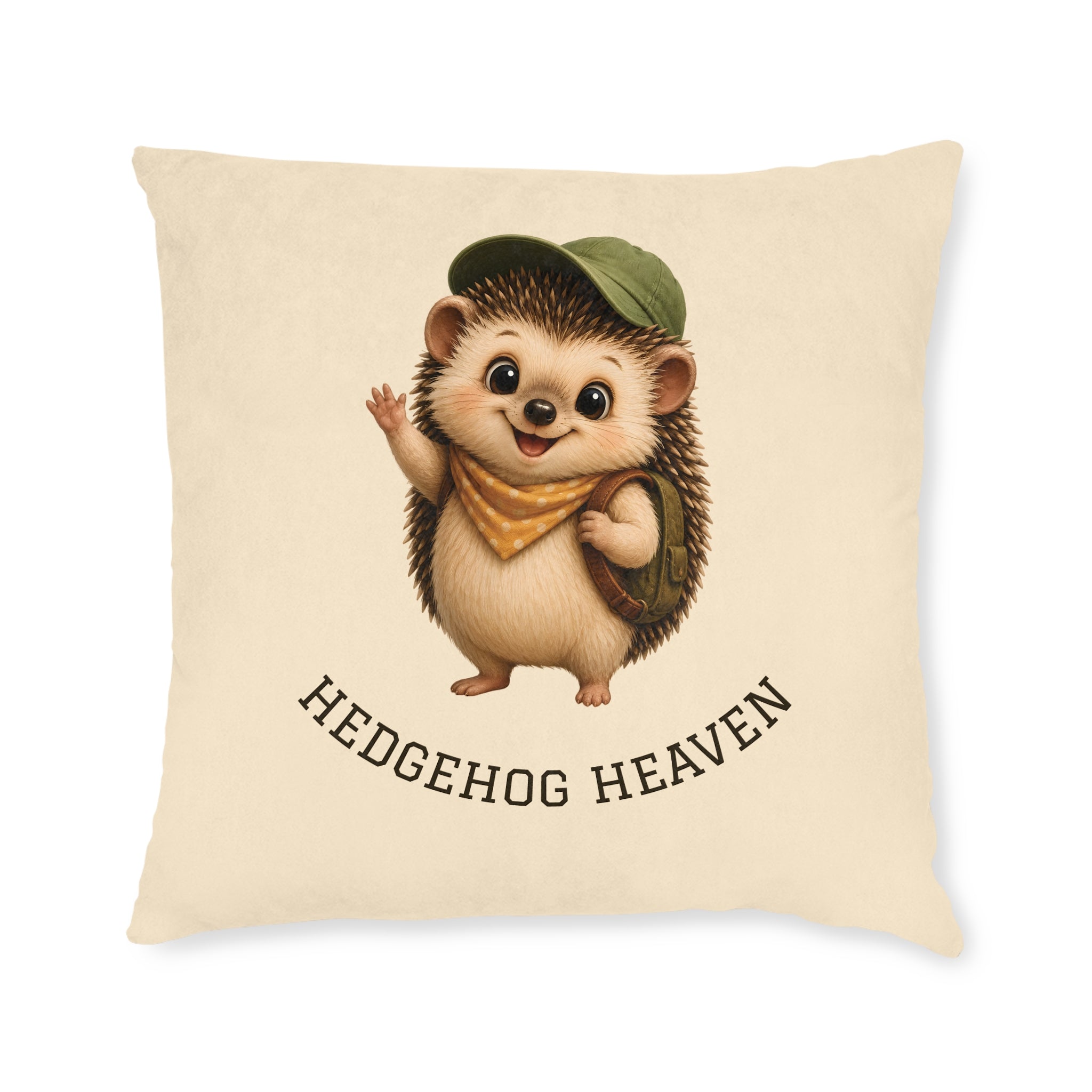 Square Cushion - Hedgehog Heaven | Hedgehog & Woodland Home Decor