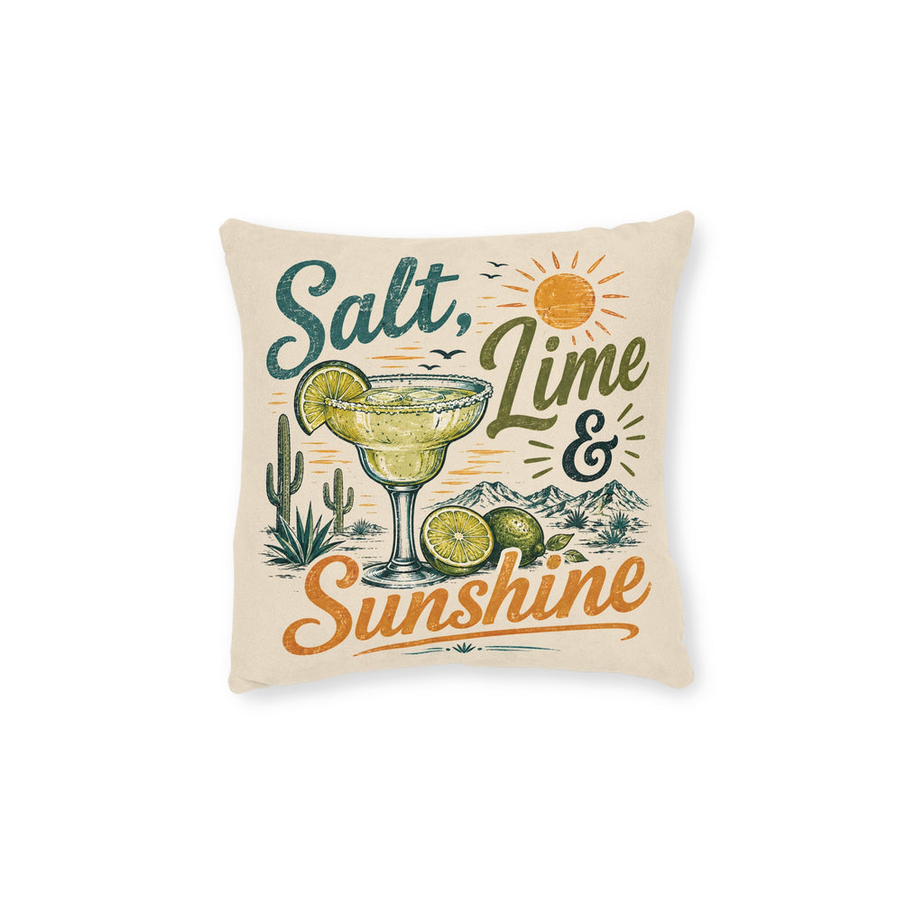Square Cushion - Salt, Lime and Sunshine