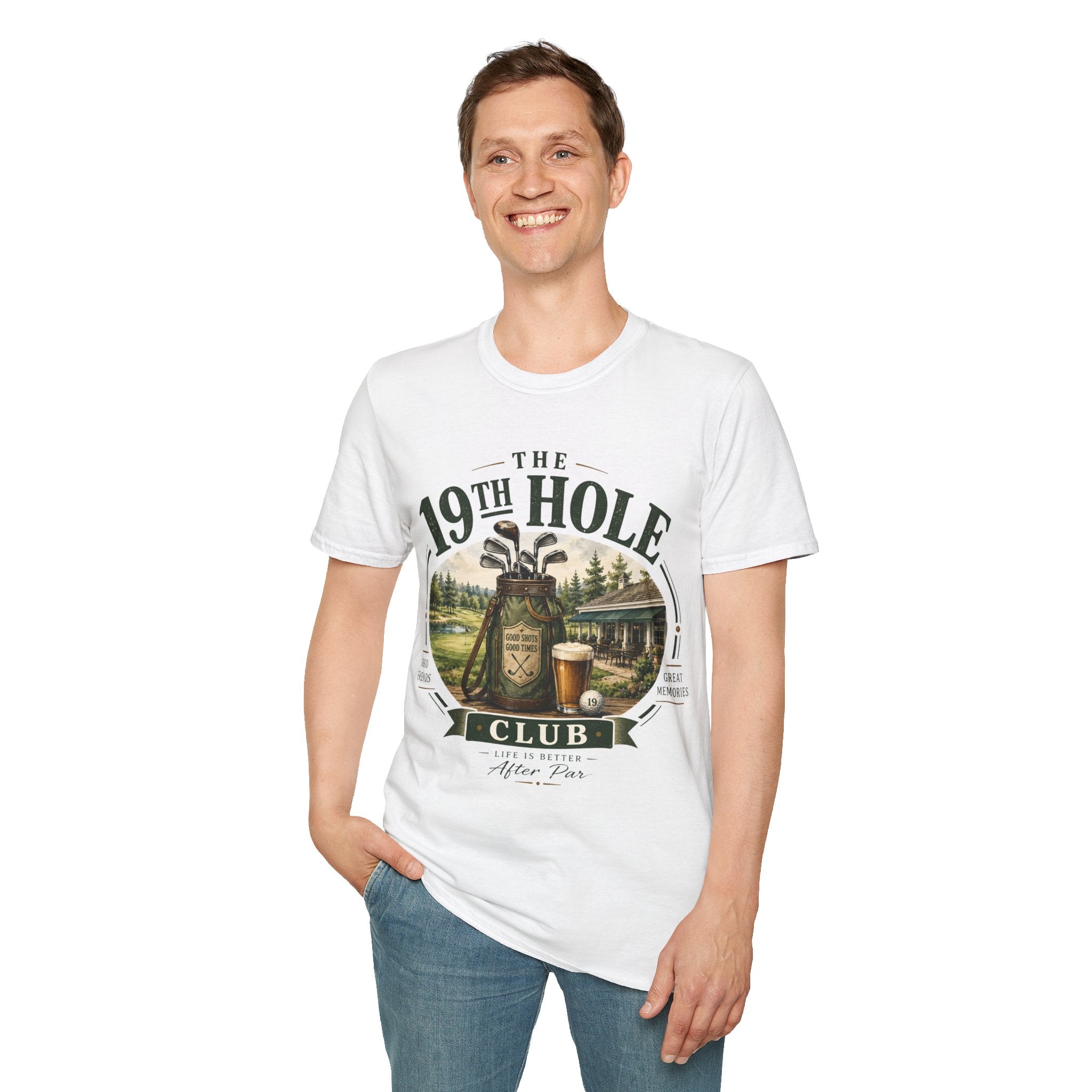 Unisex T-Shirt – The 19th Hole Club | Golf Graphic Tee