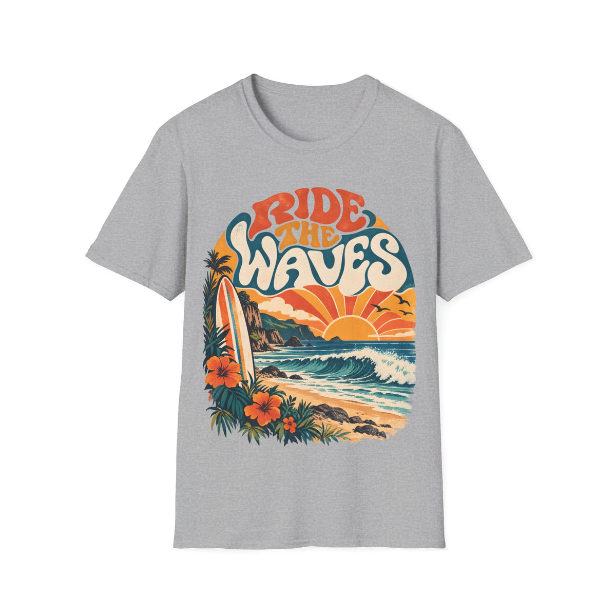 Unisex T-Shirt – Ride the Waves | Coastal Lifestyle T-Shirt