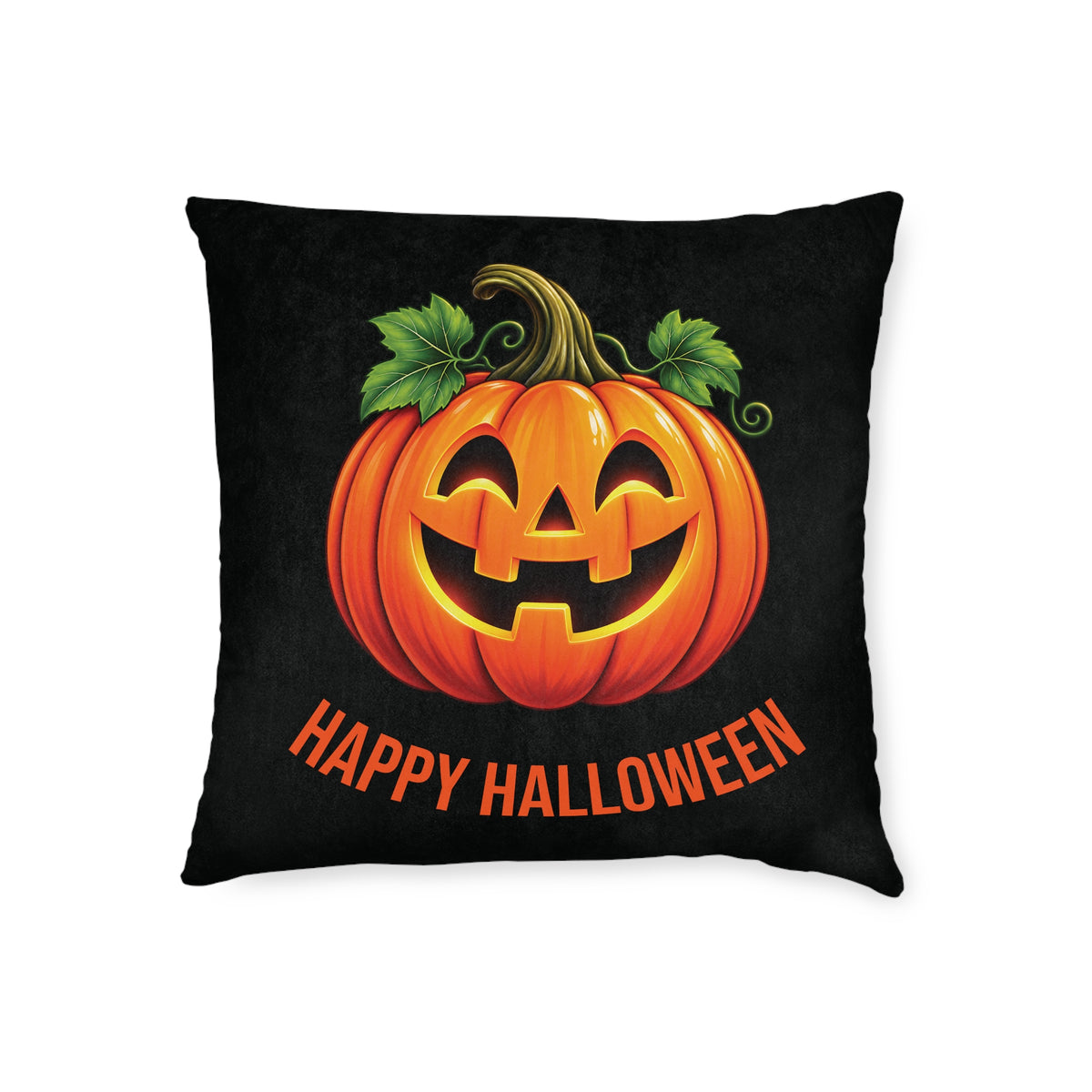 Square Cushion - Happy Halloween - Pumpkin