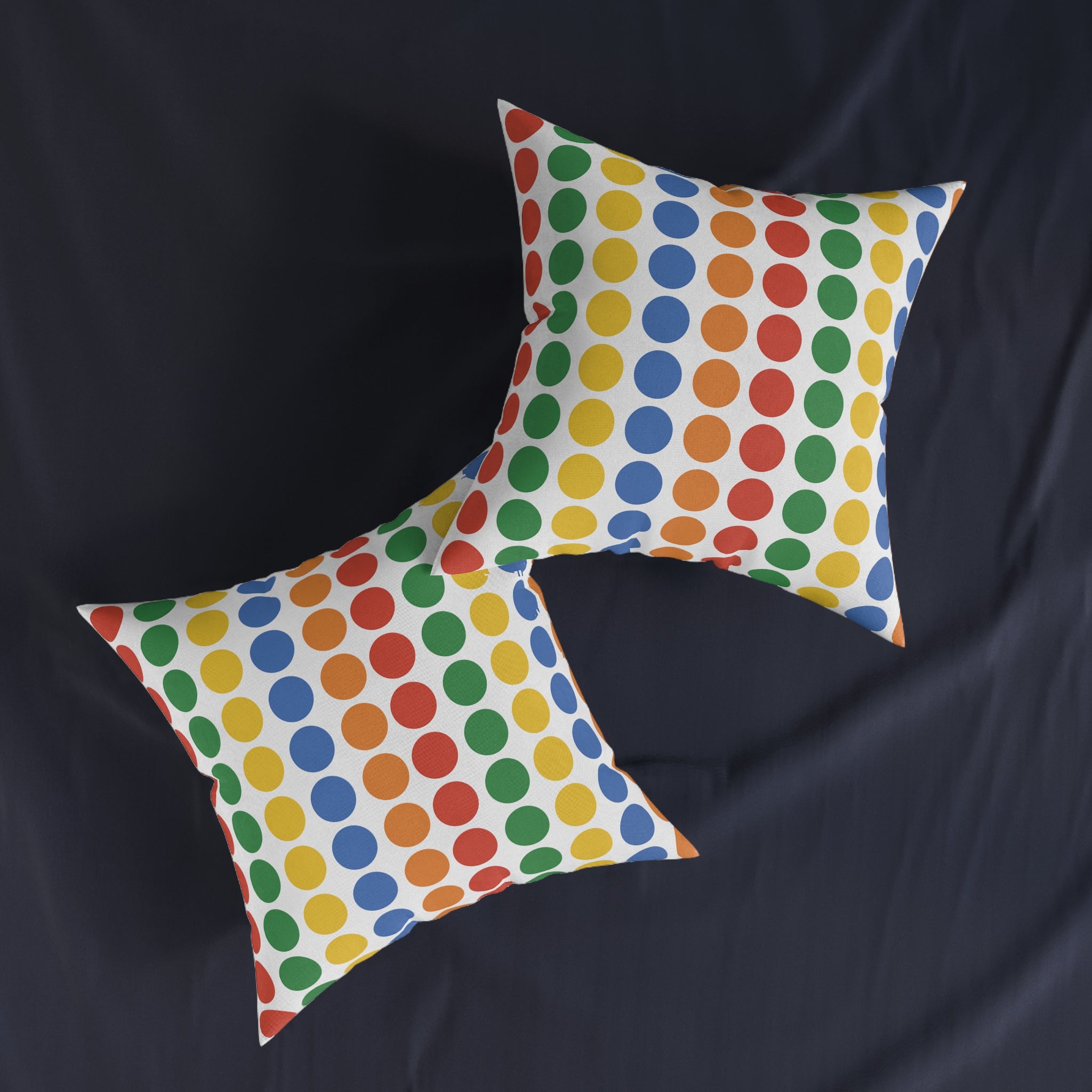 Square Cushion - Vibrant Circle Design