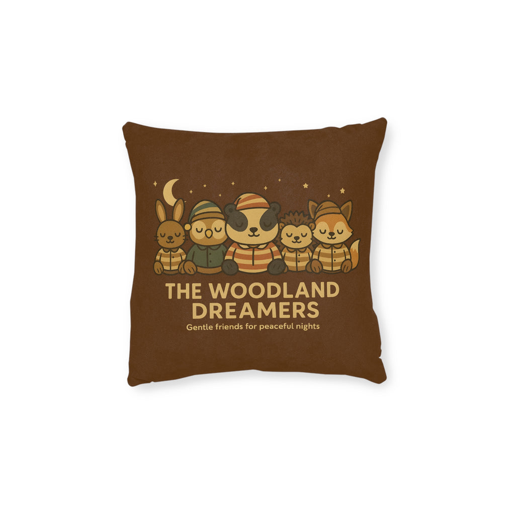 Square Cushion - Woodland Dreamers (Dusk Brown)