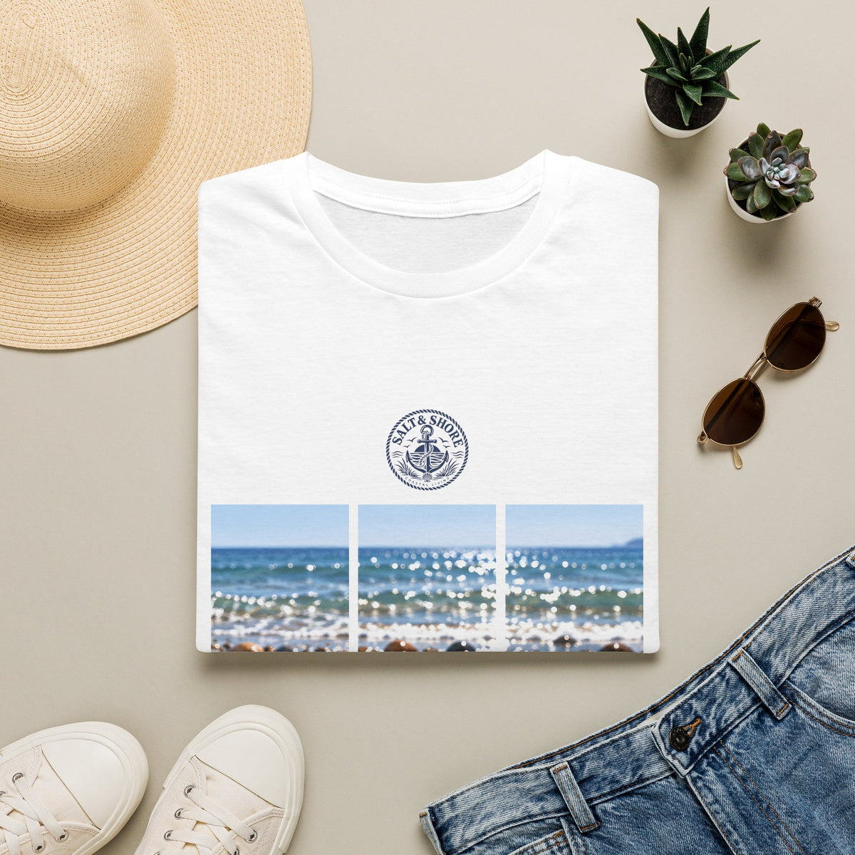 Women's T-Shirt - Salt & Shore - Pebbles