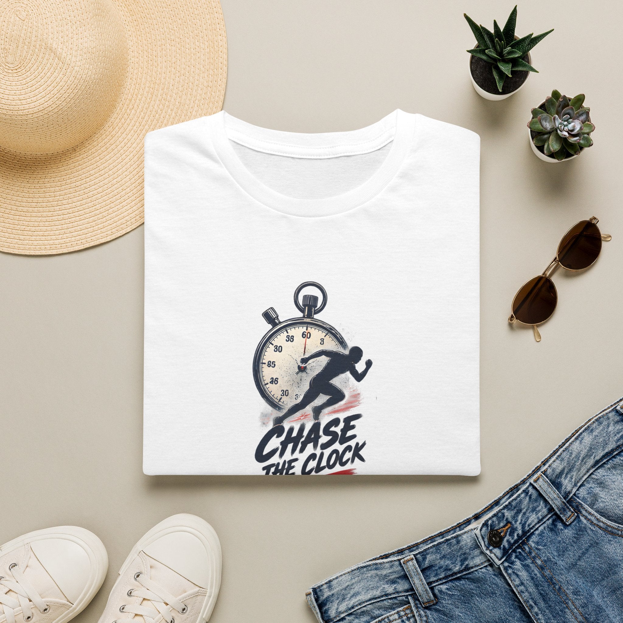 Unisex T-Shirt – Chase the Clock | Running & Athletics Tee