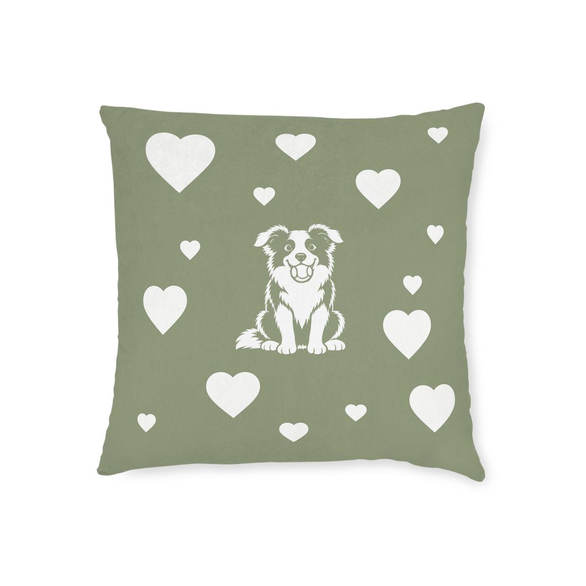 Square Cushion - Border Collie Ball Fun