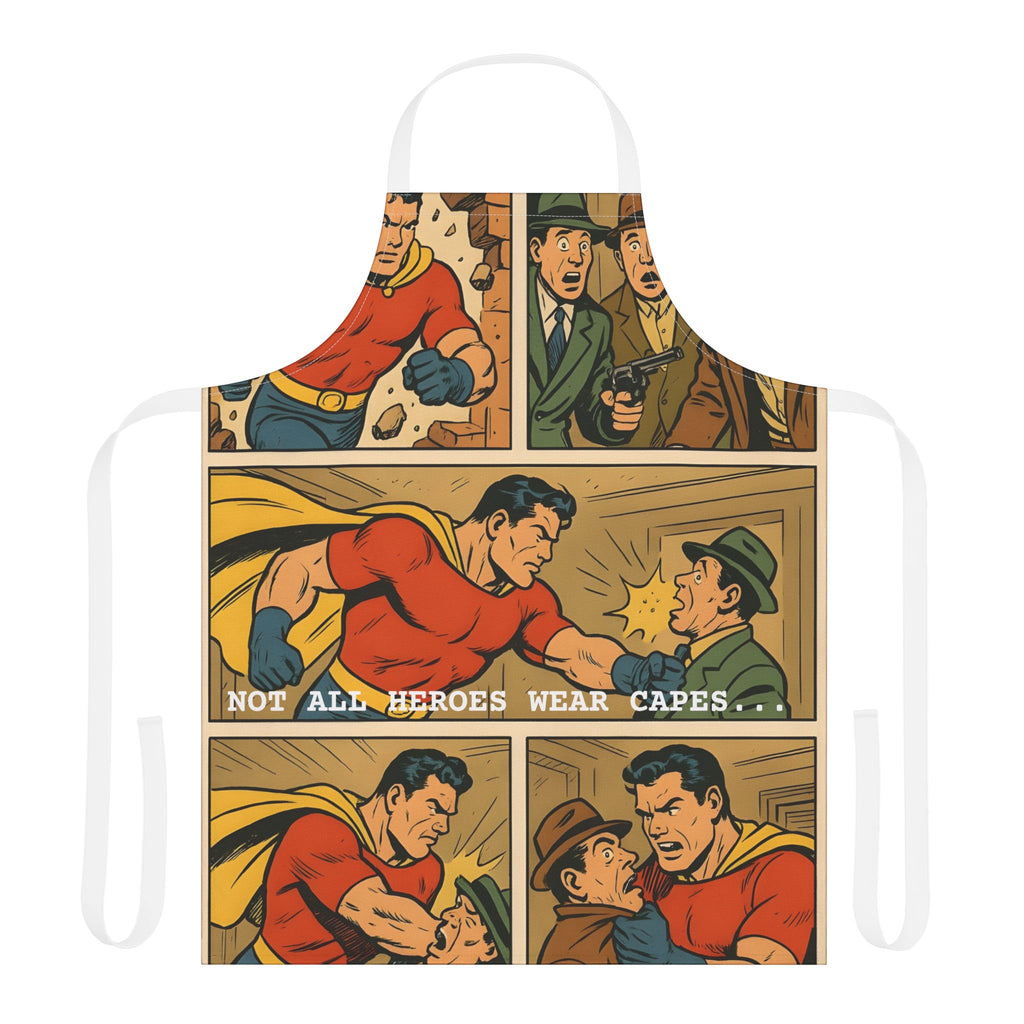 Kitchen Apron - Not All Heroes Wear Capes Design