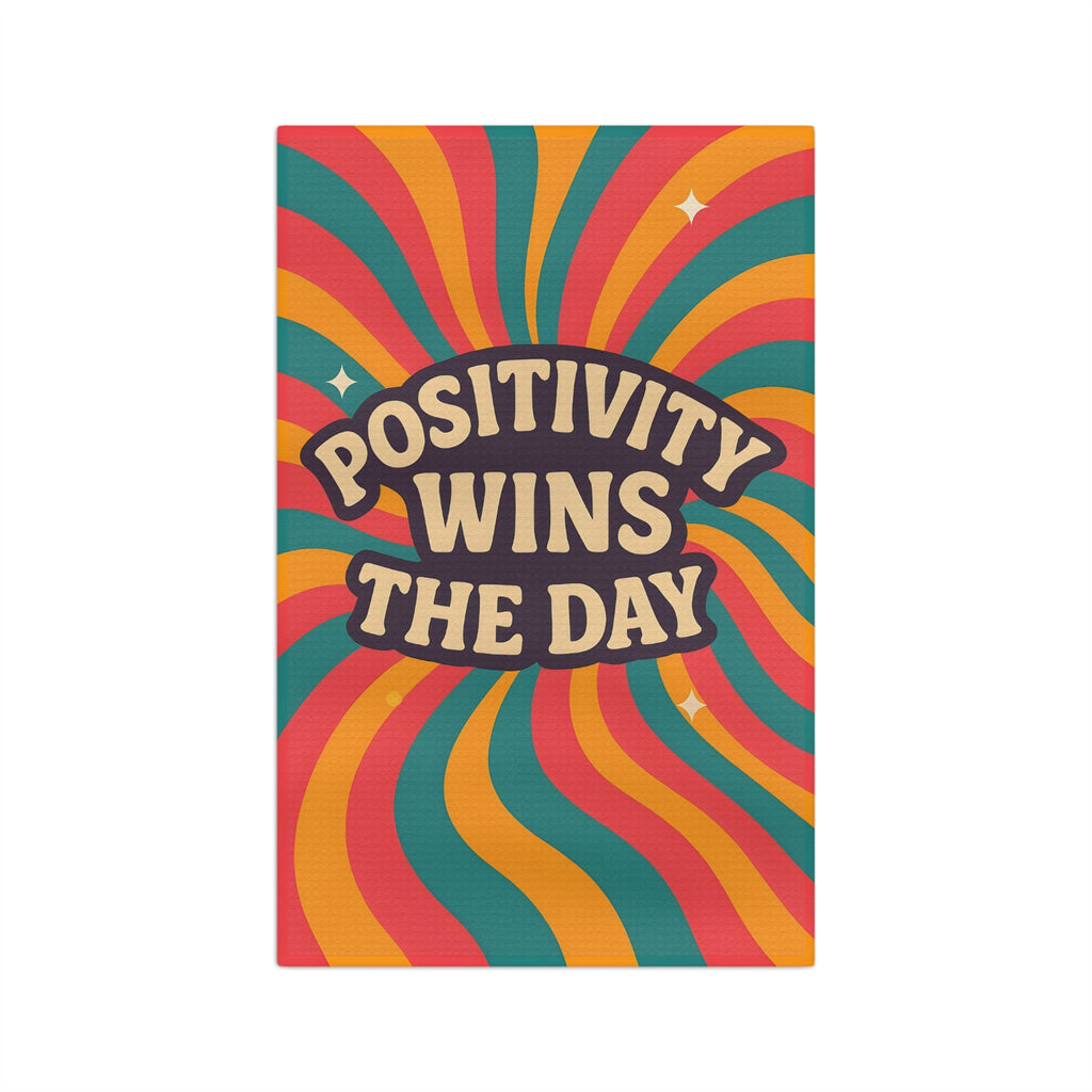 Microfiber Tea Towel - Positivity Wins the Day