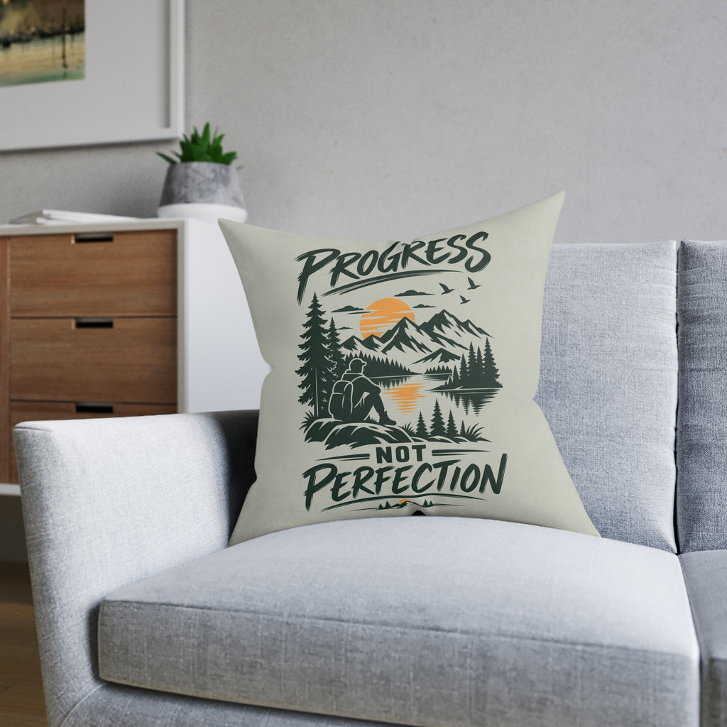 Square Cushion - Progress Not Perfection
