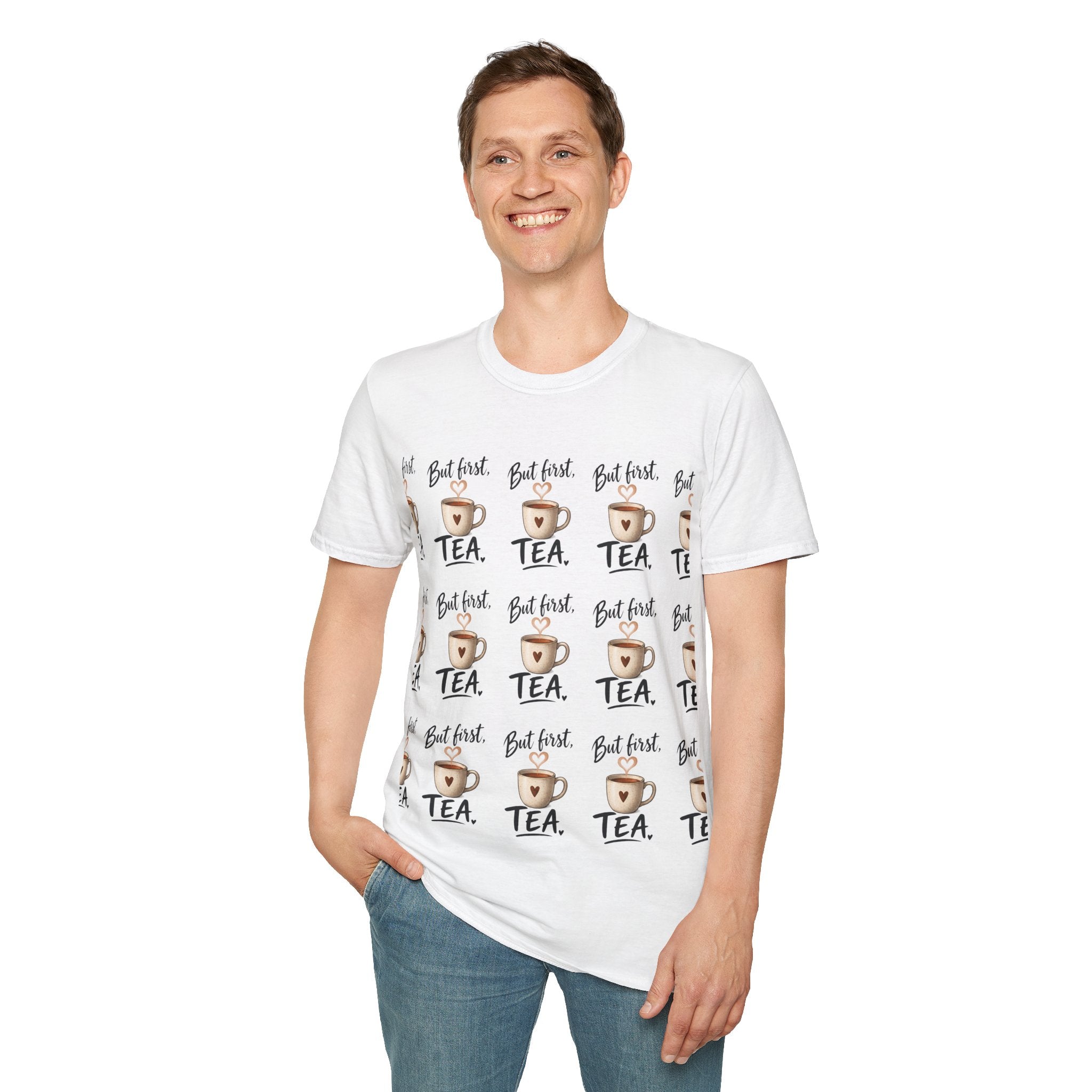 Unisex T-Shirt – But First Tea | Tea Lover T-Shirt