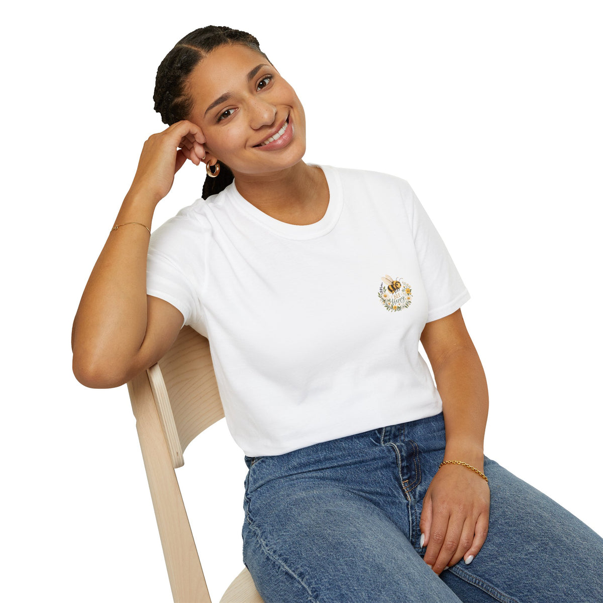 Unisex T-Shirt – Bee Happy | Crest