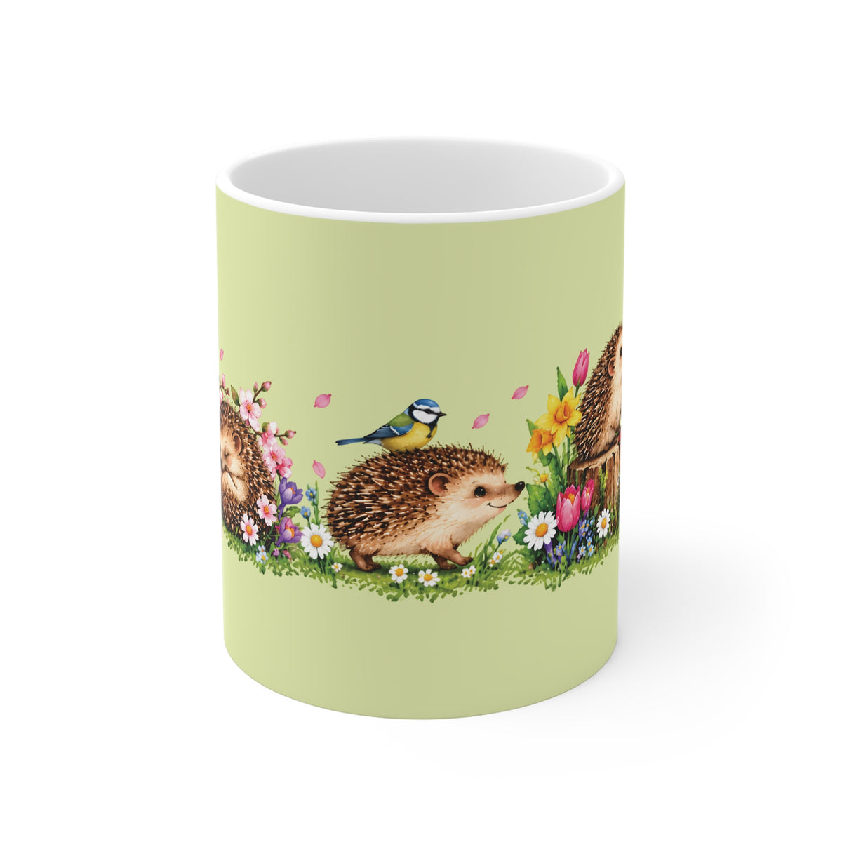 Ceramic Mug - Hedgehog Spring Fun