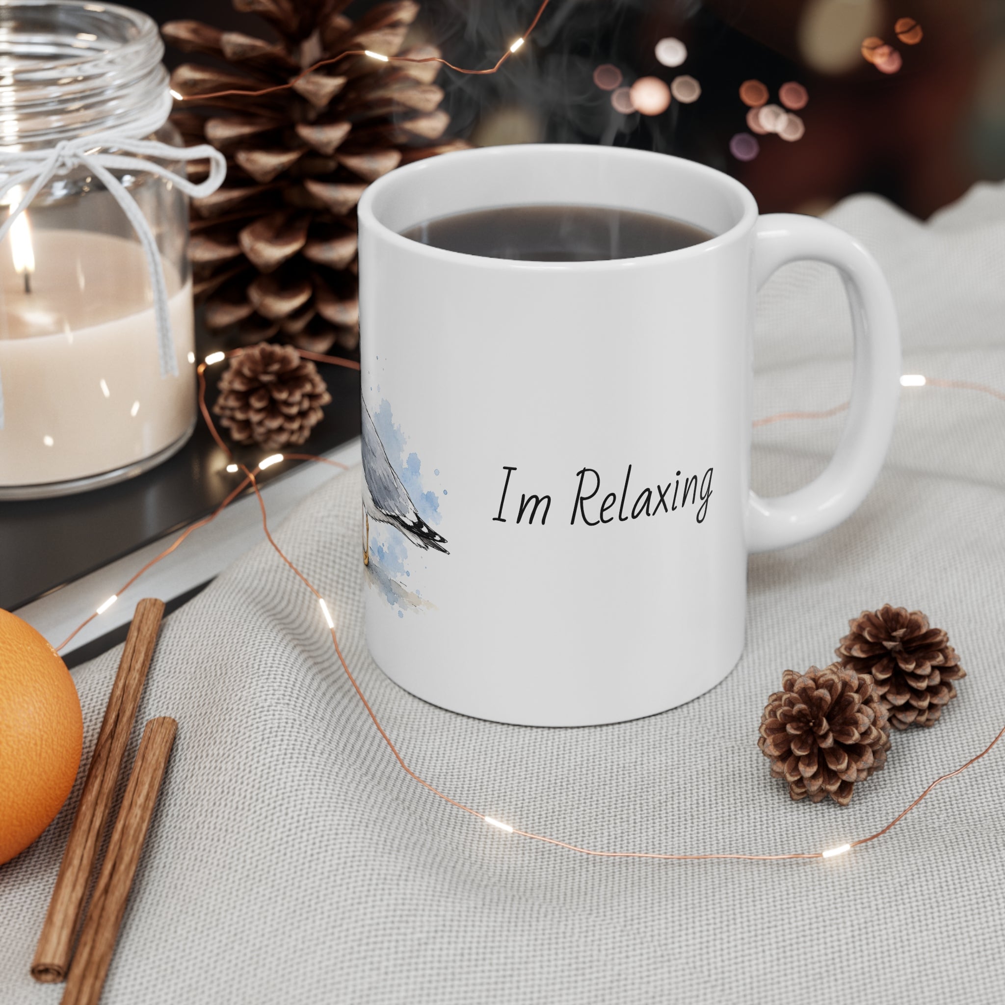 Ceramic Mug – Sea You Later... I'm Relaxing | Seagull Coastal Mug