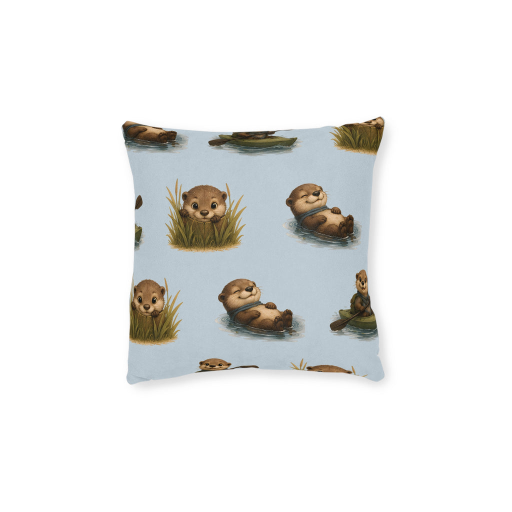 Square Cushion – Otter Fun | Otter Lover Cushion