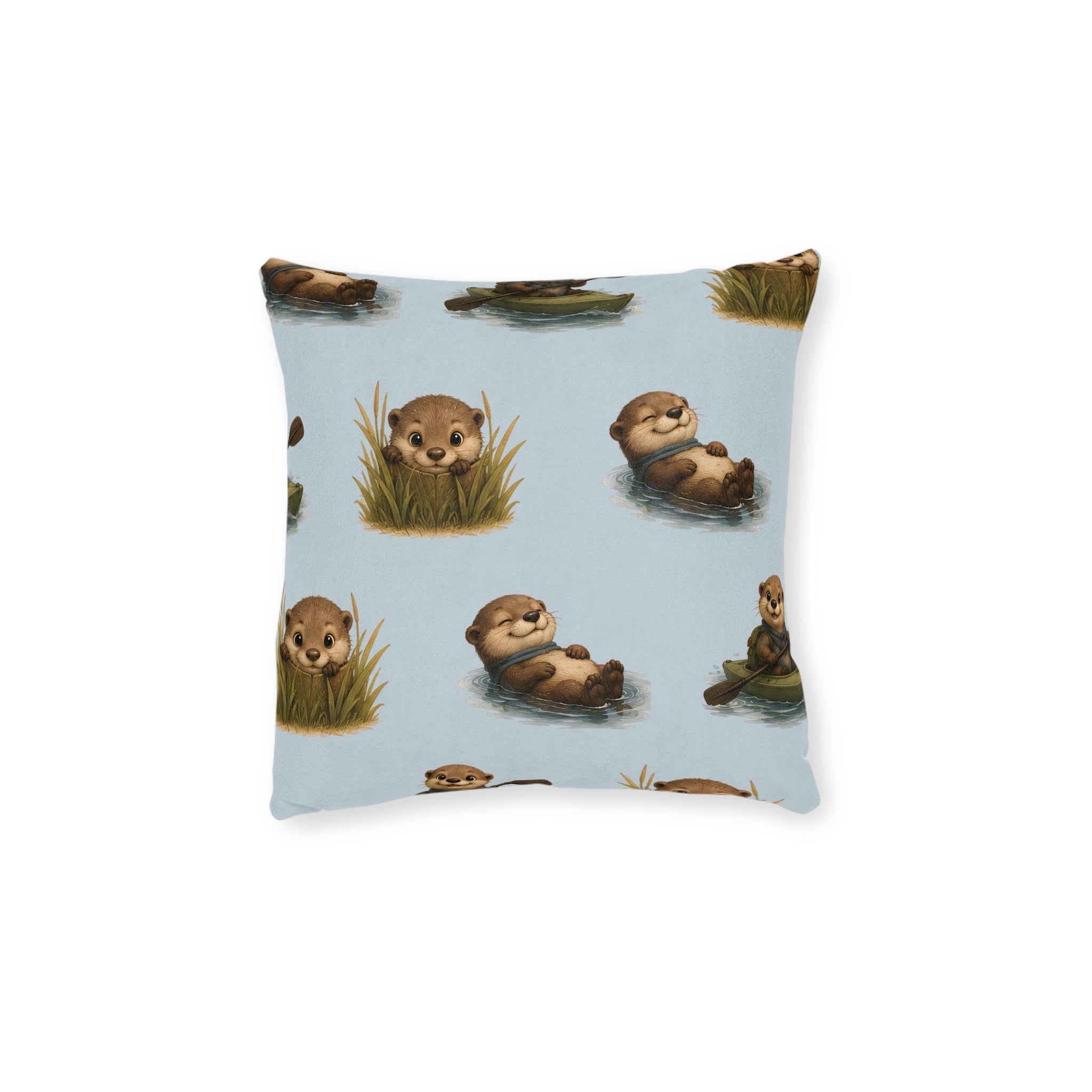 Square Cushion – Otter Fun | Otter Lover Cushion
