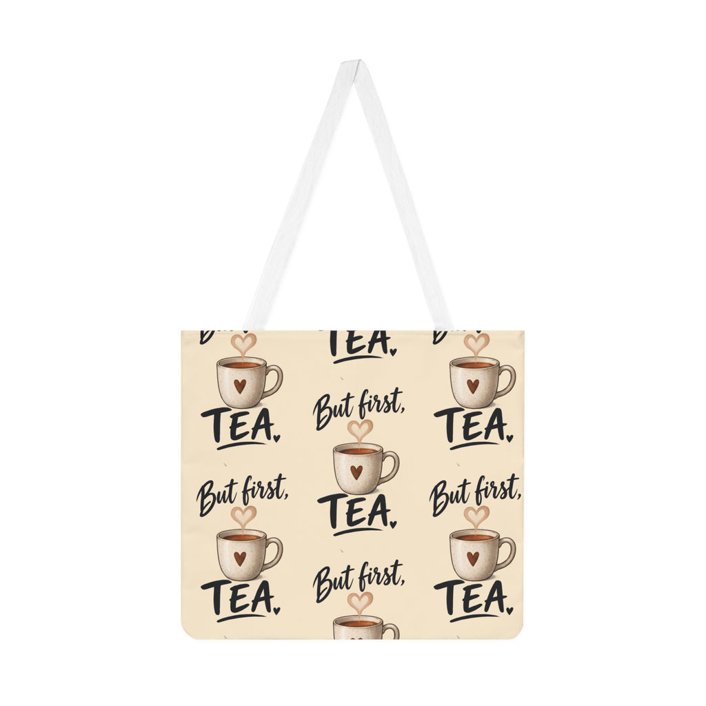 Large Beach Tote Bag – But First Tea