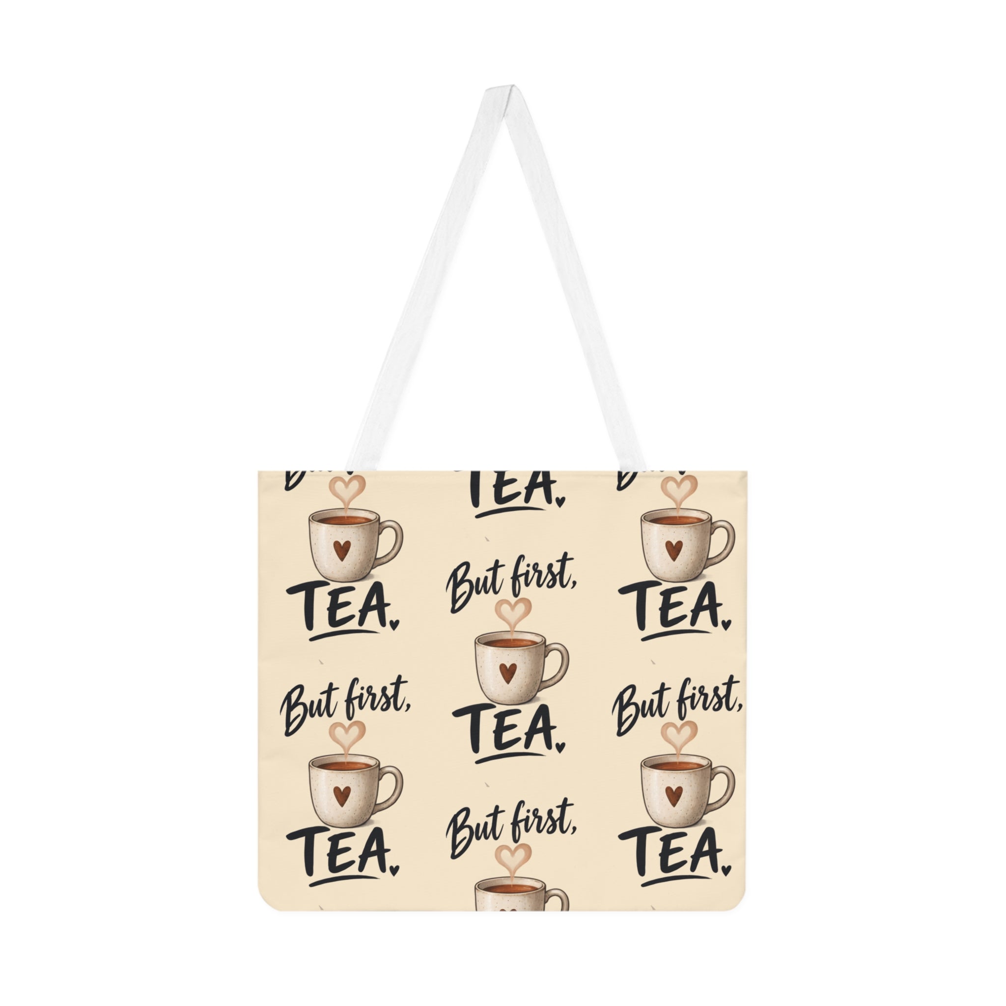 Large Beach Tote Bag – But First Tea