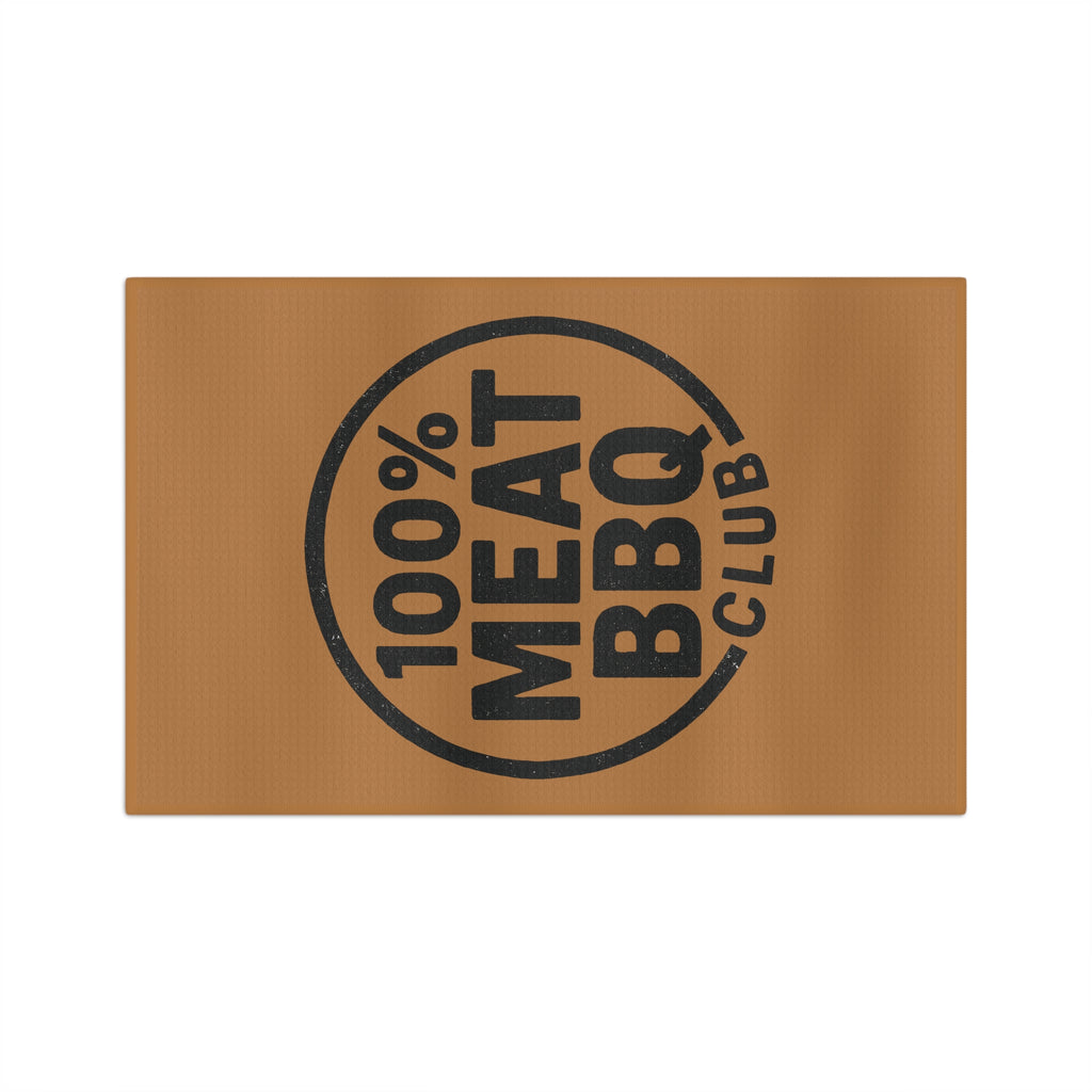 Microfiber Tea Towel - 100% Meat BBQ Club - Fun Design