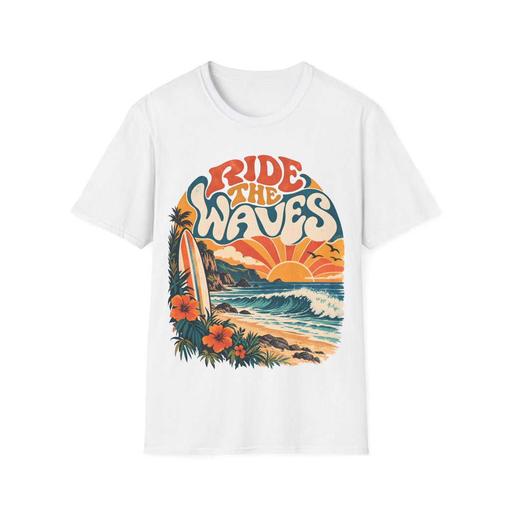 Unisex T-Shirt – Ride the Waves | Coastal Lifestyle T-Shirt
