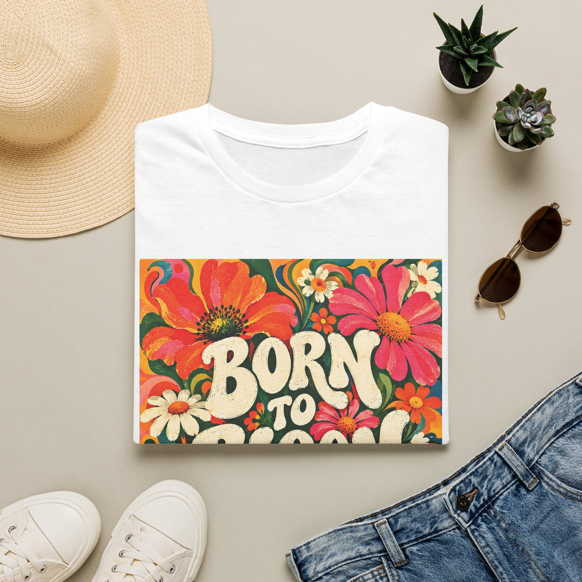 Unisex T-Shirt - Born to Bloom