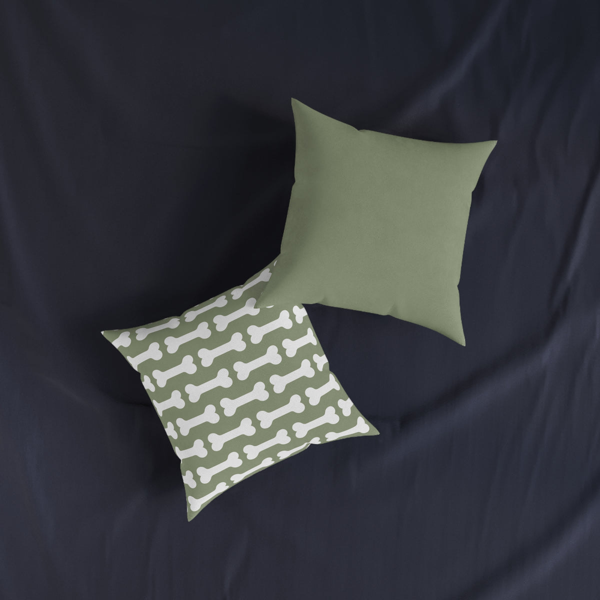 Square Cushion - Dog Bone