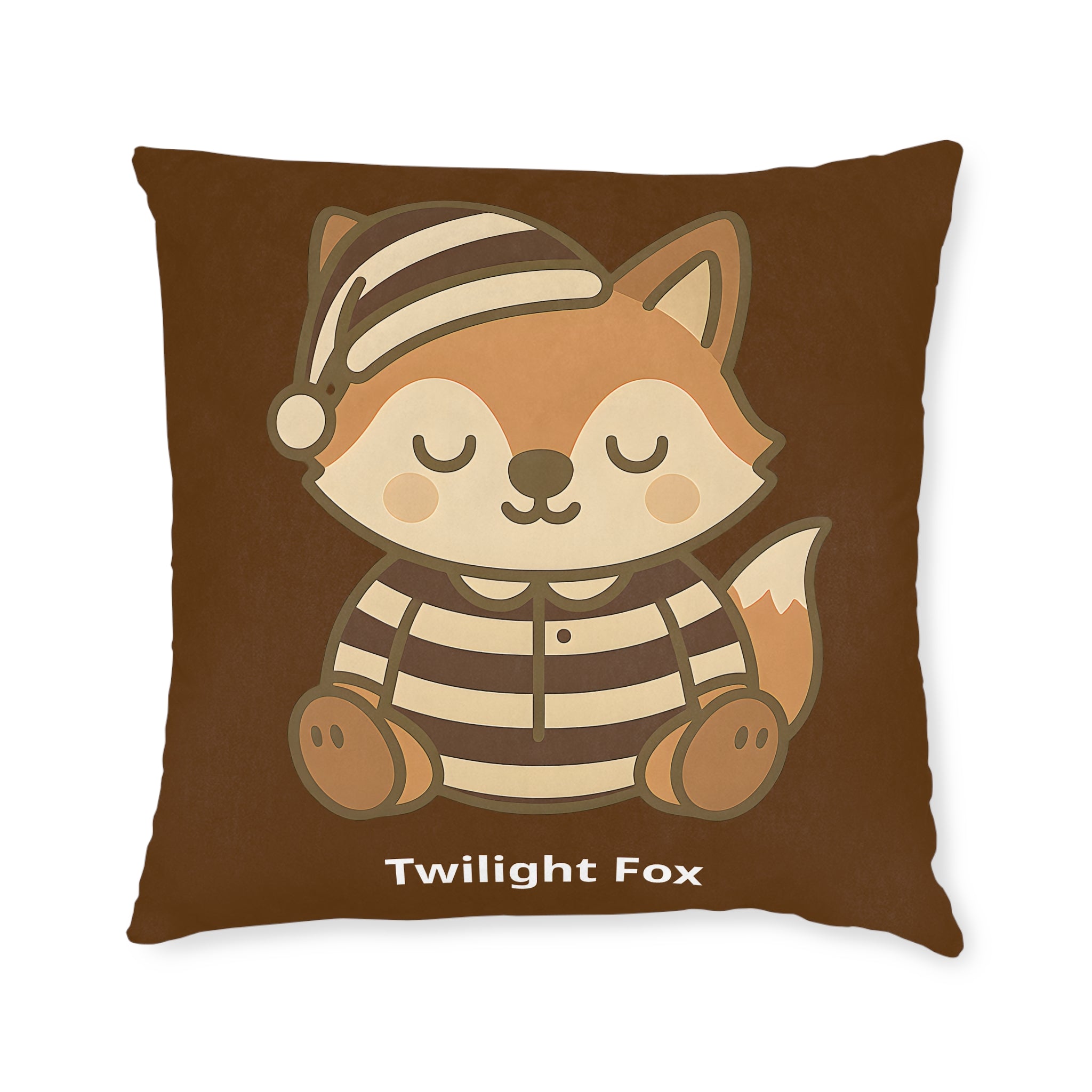 Square Cushion - Twilight Fox Design - The Woodland Dreamers
