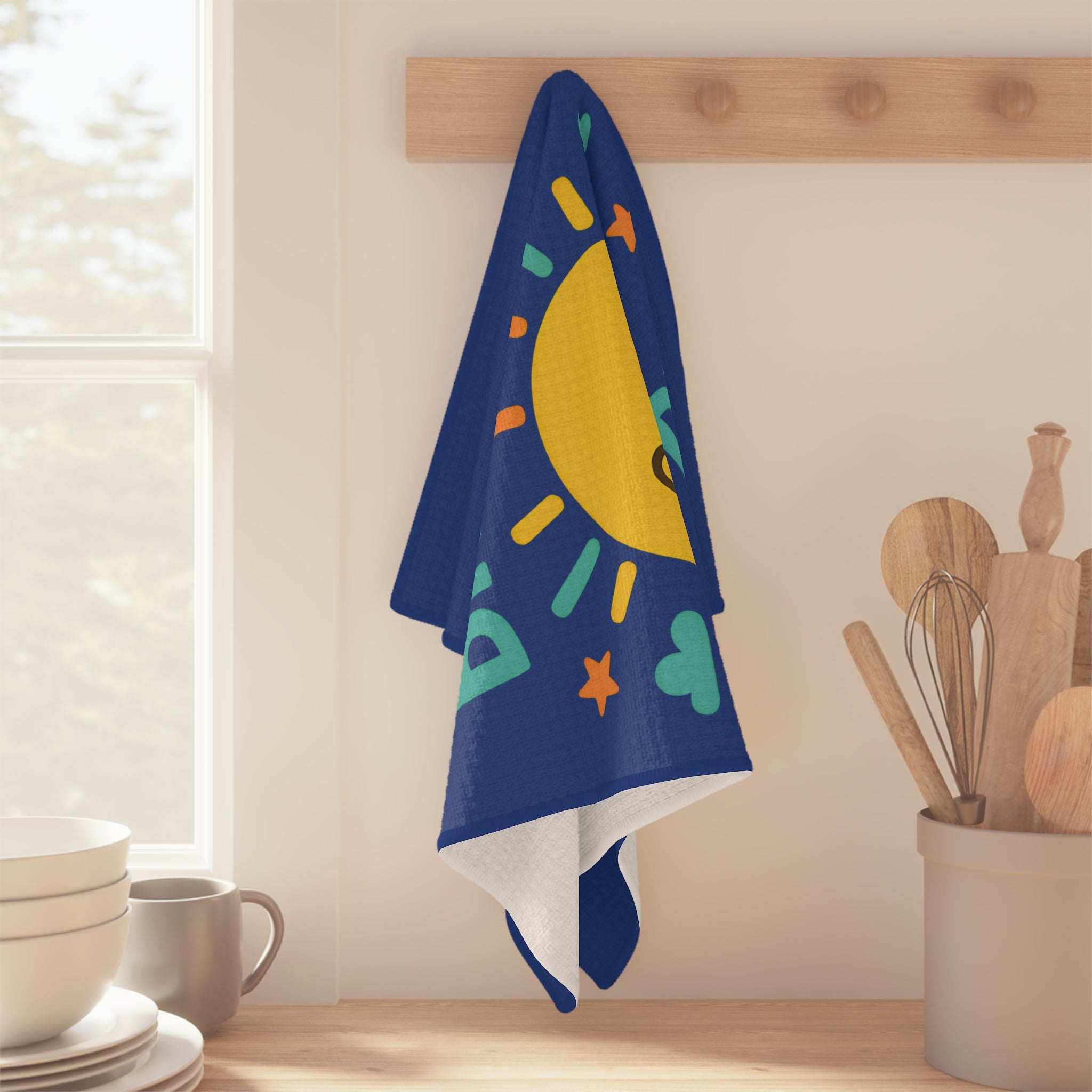 Tea Towel Microfiber - Shine Bright, Be Happy Design