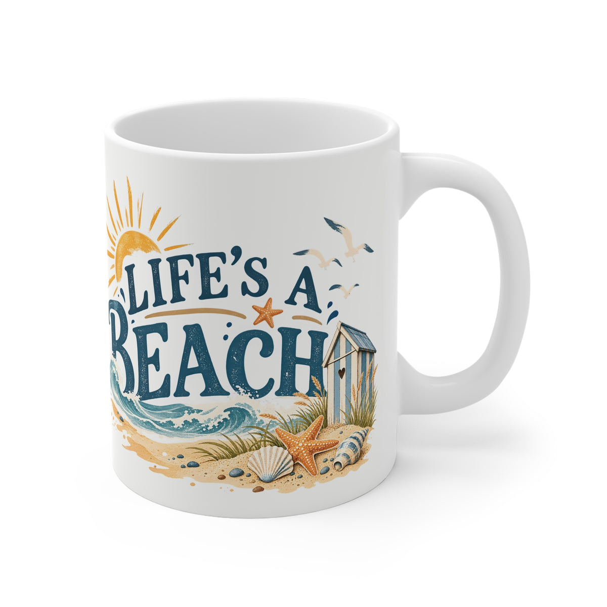 Ceramic Mug - Lifes a Beach