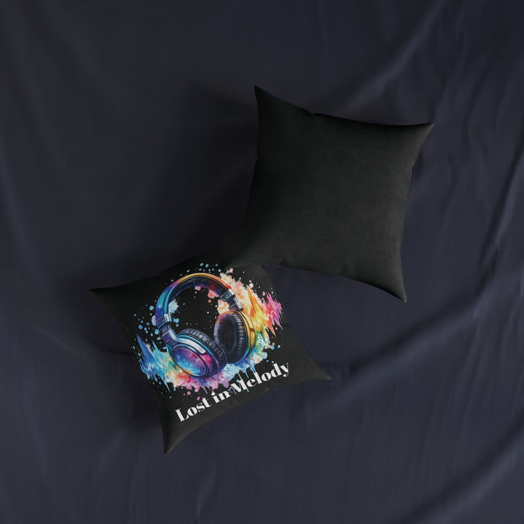 Square Cushion – Lost in Melody | Music Lover Cushion