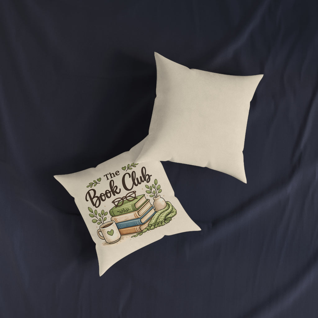 Square Cushion – The Book Club | Reading Cushion for Book Lovers