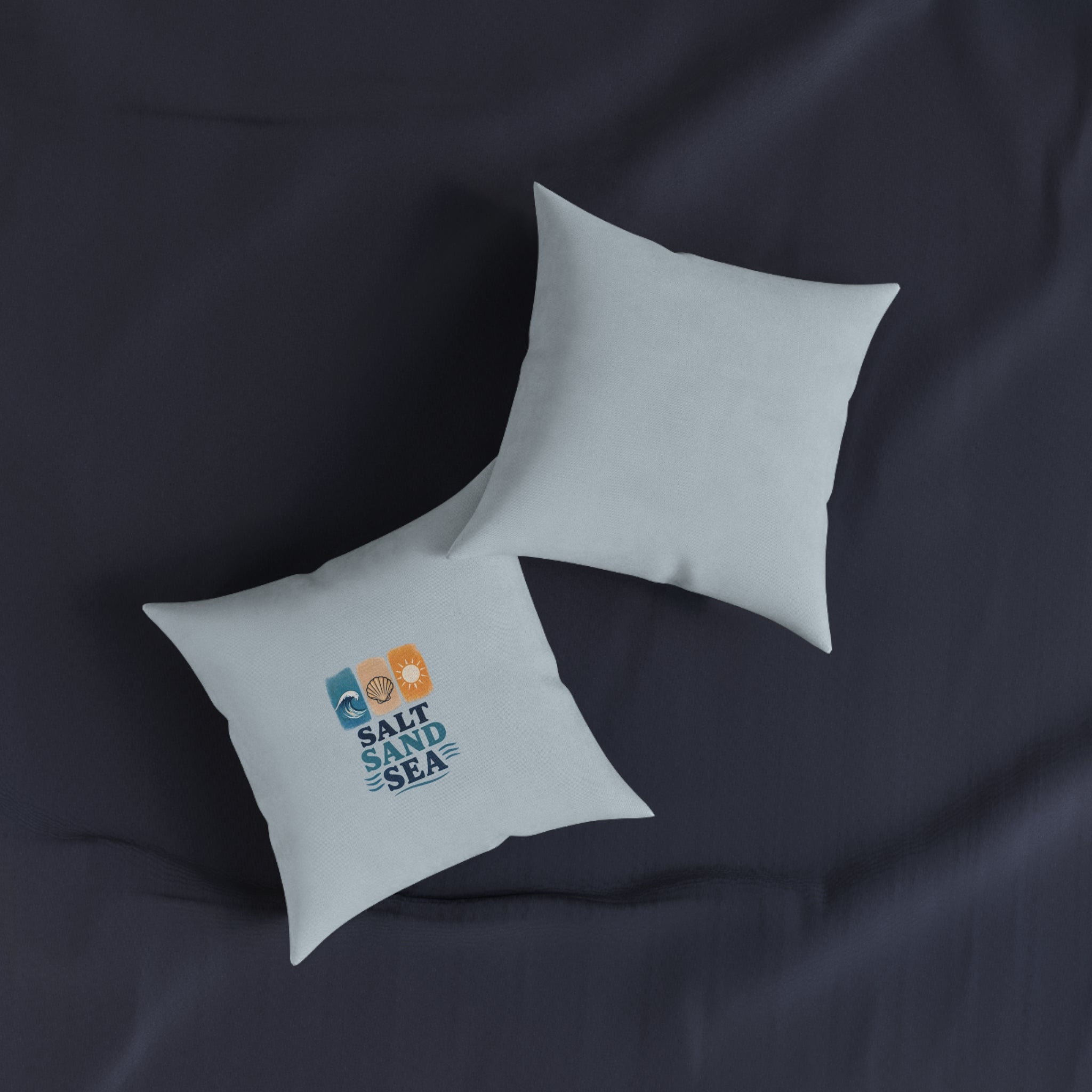 Square Cushion - Salt Sand Sea | Coastal Beach Home Decor