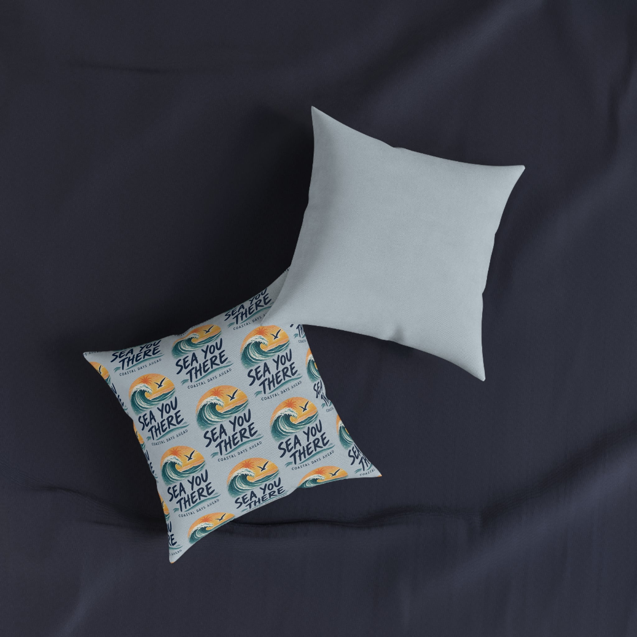 Square Cushion – Sea You There | Coastal & Seaside Cushion