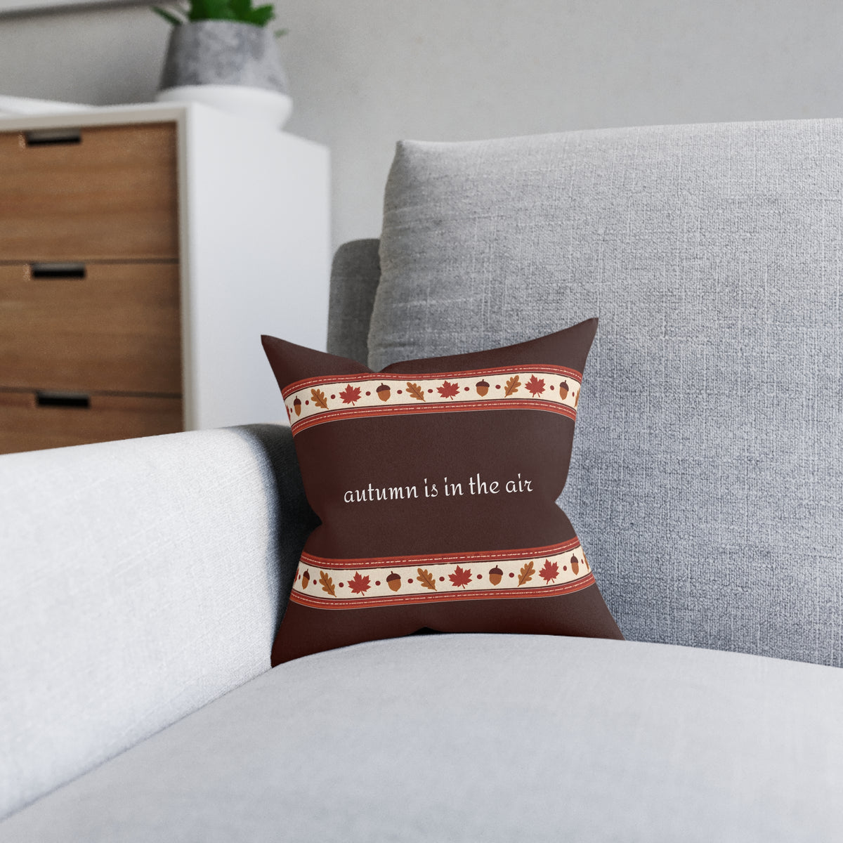 Square Cushion - autumn is in the air