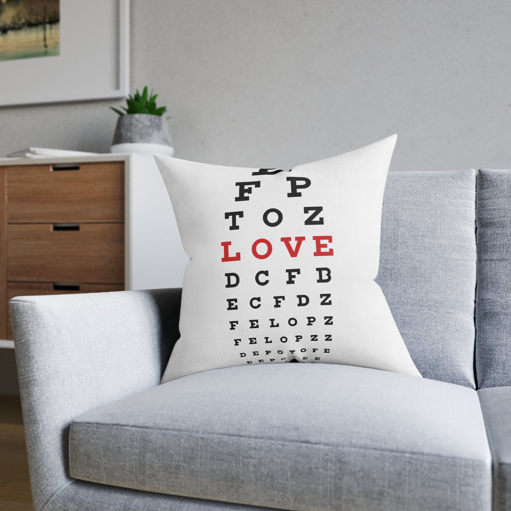 Square Cushion - Love at First Sight Design
