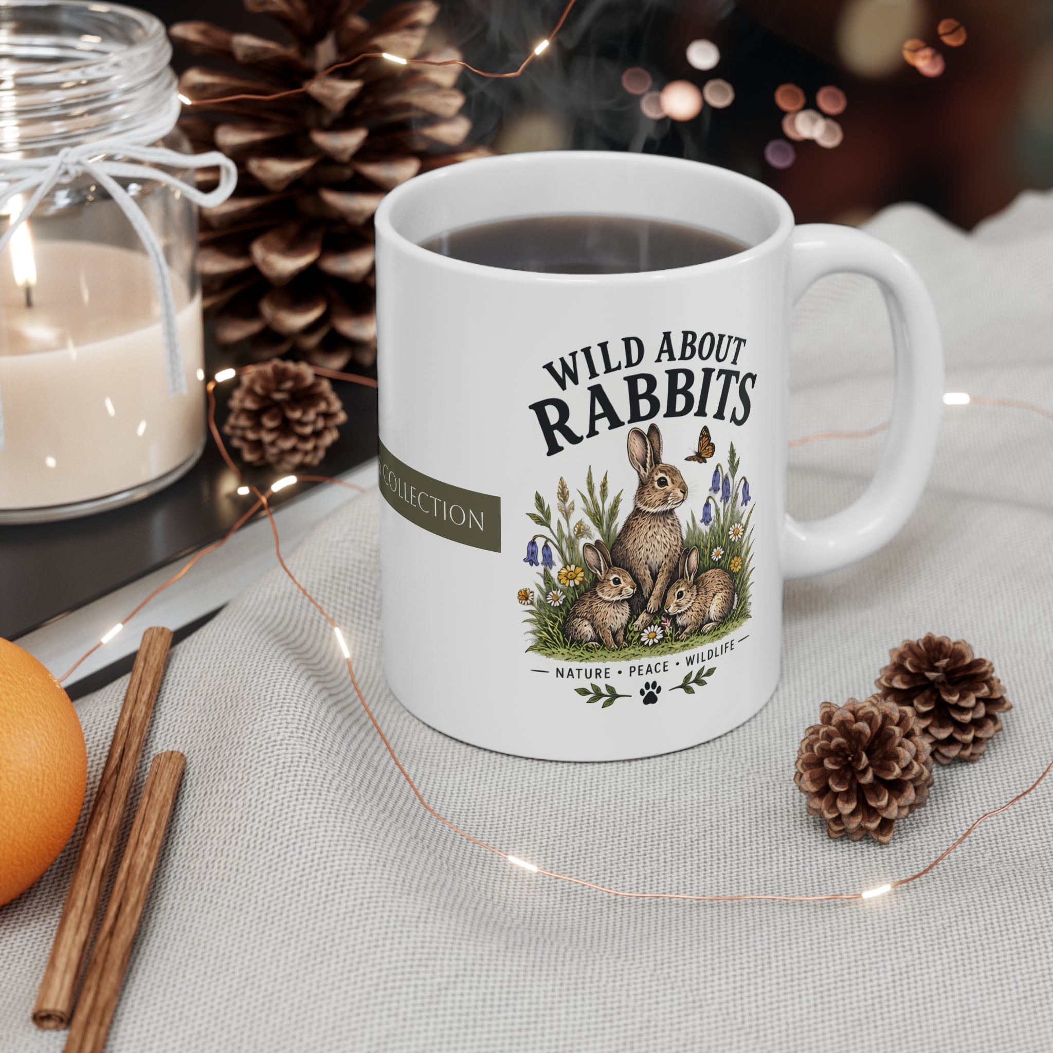 Ceramic Mug - Wild About Rabbits - Woodland Collection