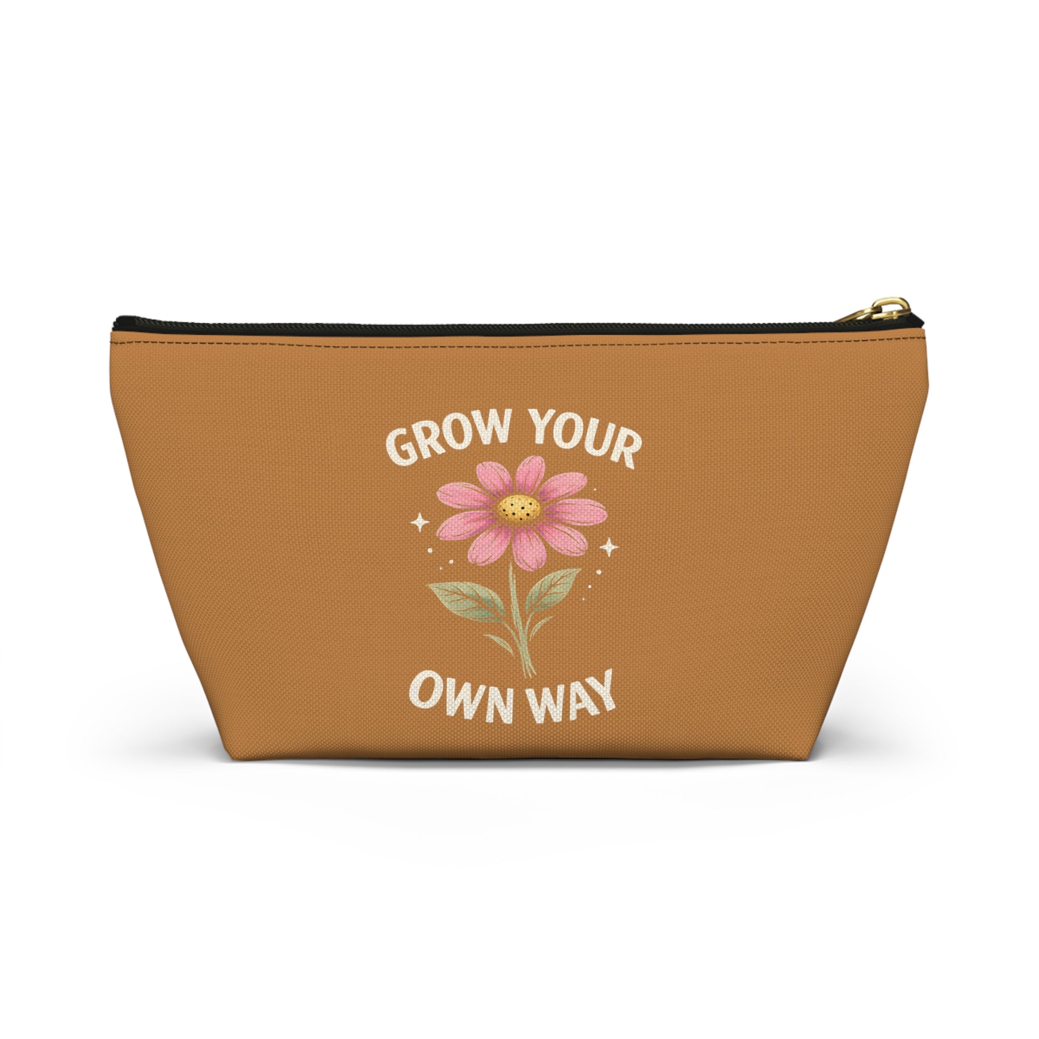 Travel Cosmetic Make-Up Bag - Grow Your Own Way - Motivational Design