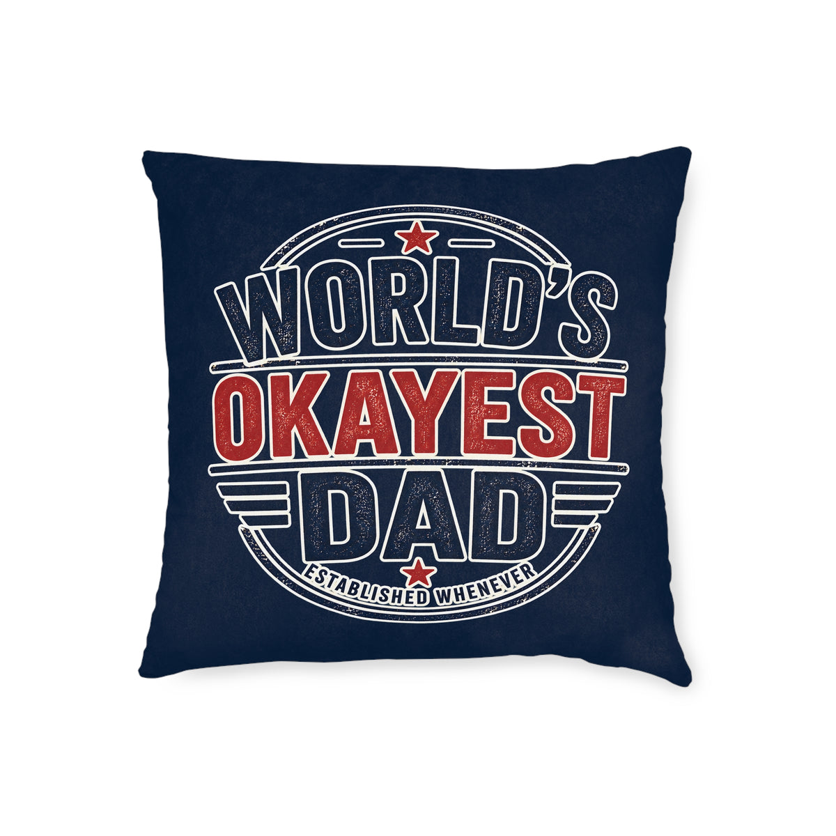 Square Cushion - World's Okayest Dad