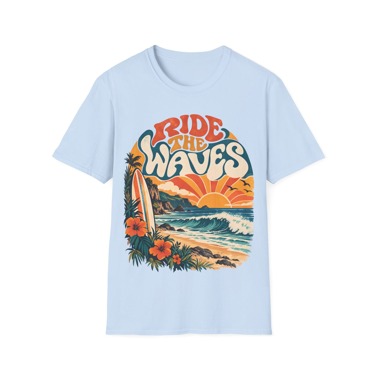Unisex T-Shirt – Ride the Waves | Coastal Lifestyle T-Shirt
