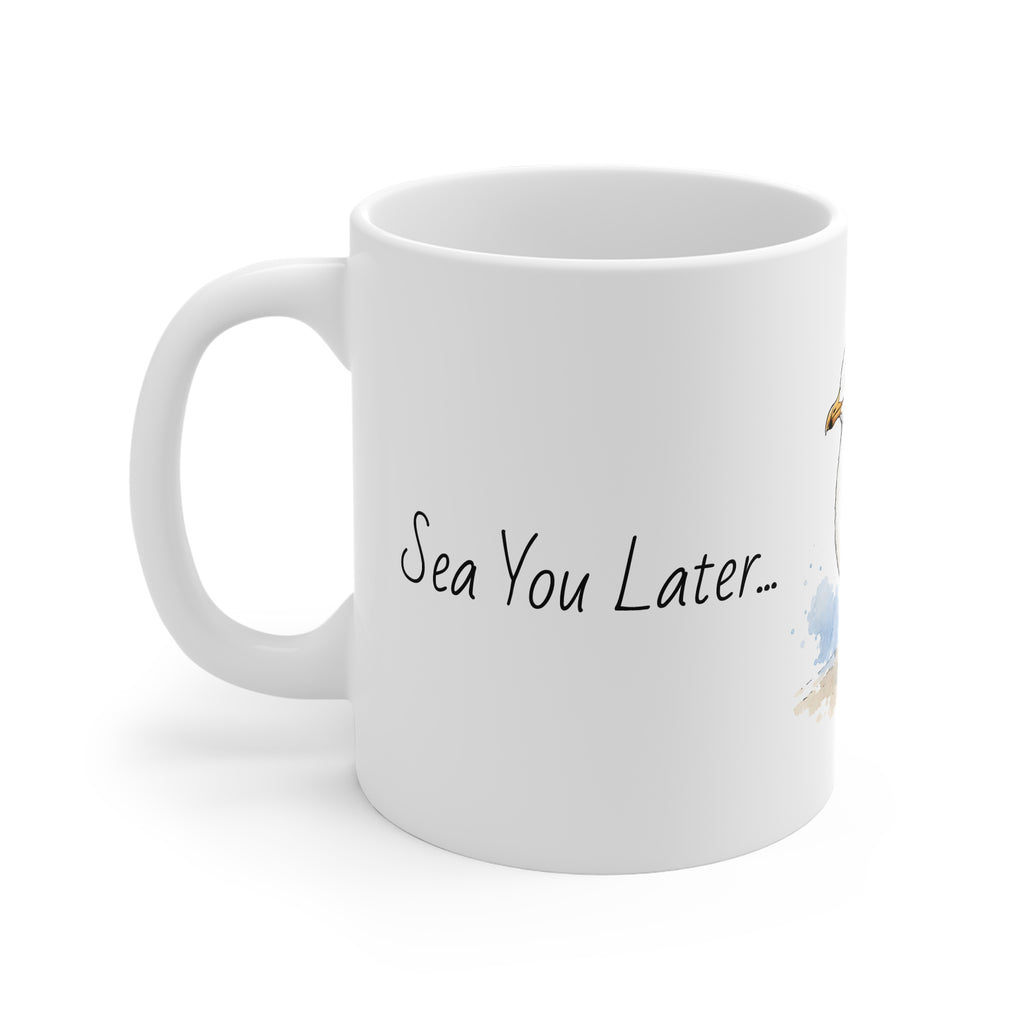 Ceramic Mug – Sea You Later... I'm Relaxing | Seagull Coastal Mug
