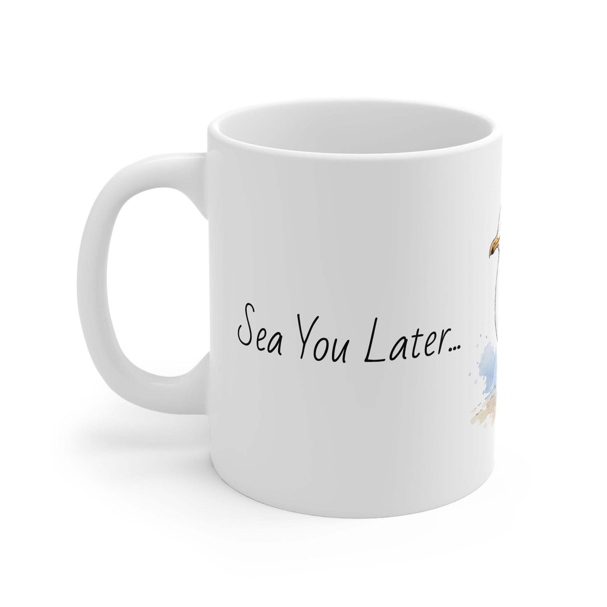 Ceramic Mug – Sea You Later... I'm Relaxing | Seagull Coastal Mug