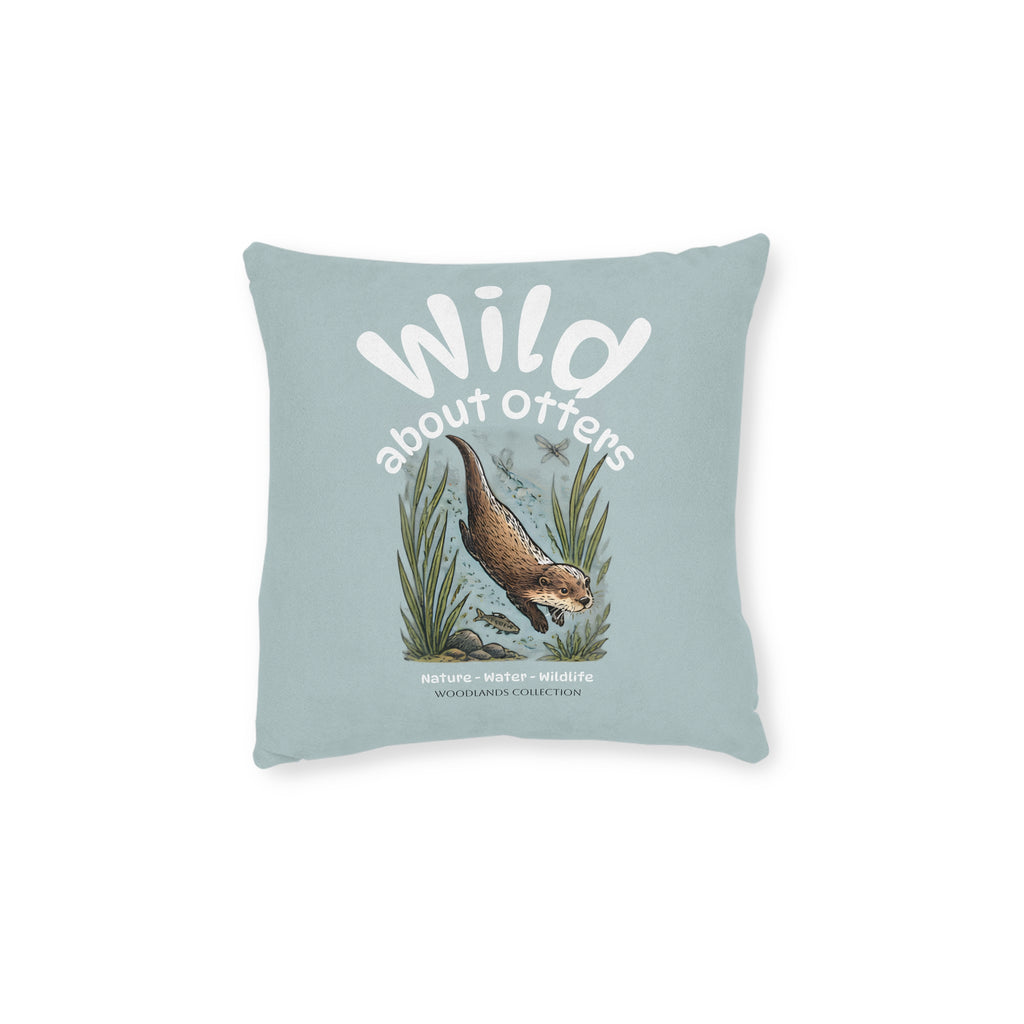 Square Cushion - Wild about Otters