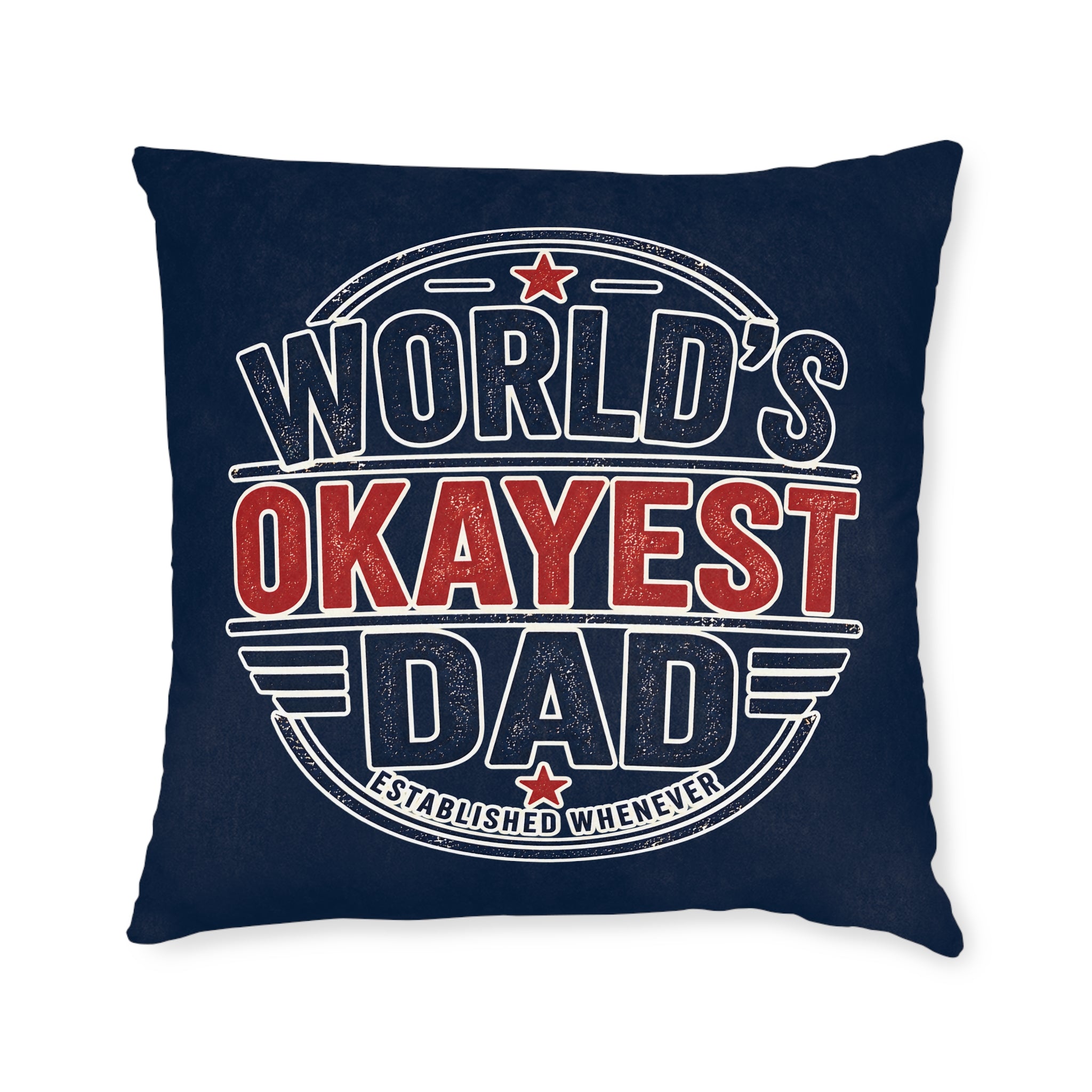 Square Cushion - World's Okayest Dad
