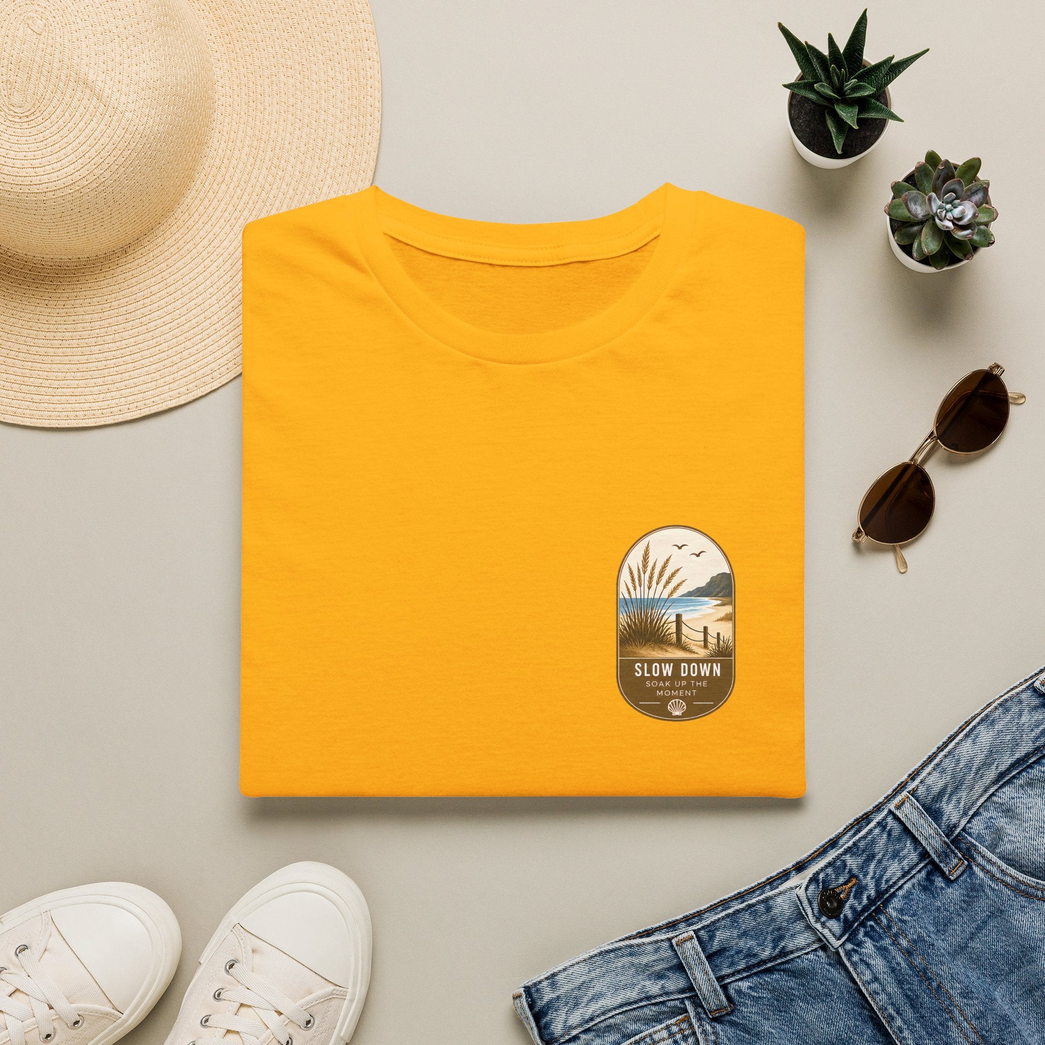 Unisex T-Shirt - Slow Down - Soak Up the Moment