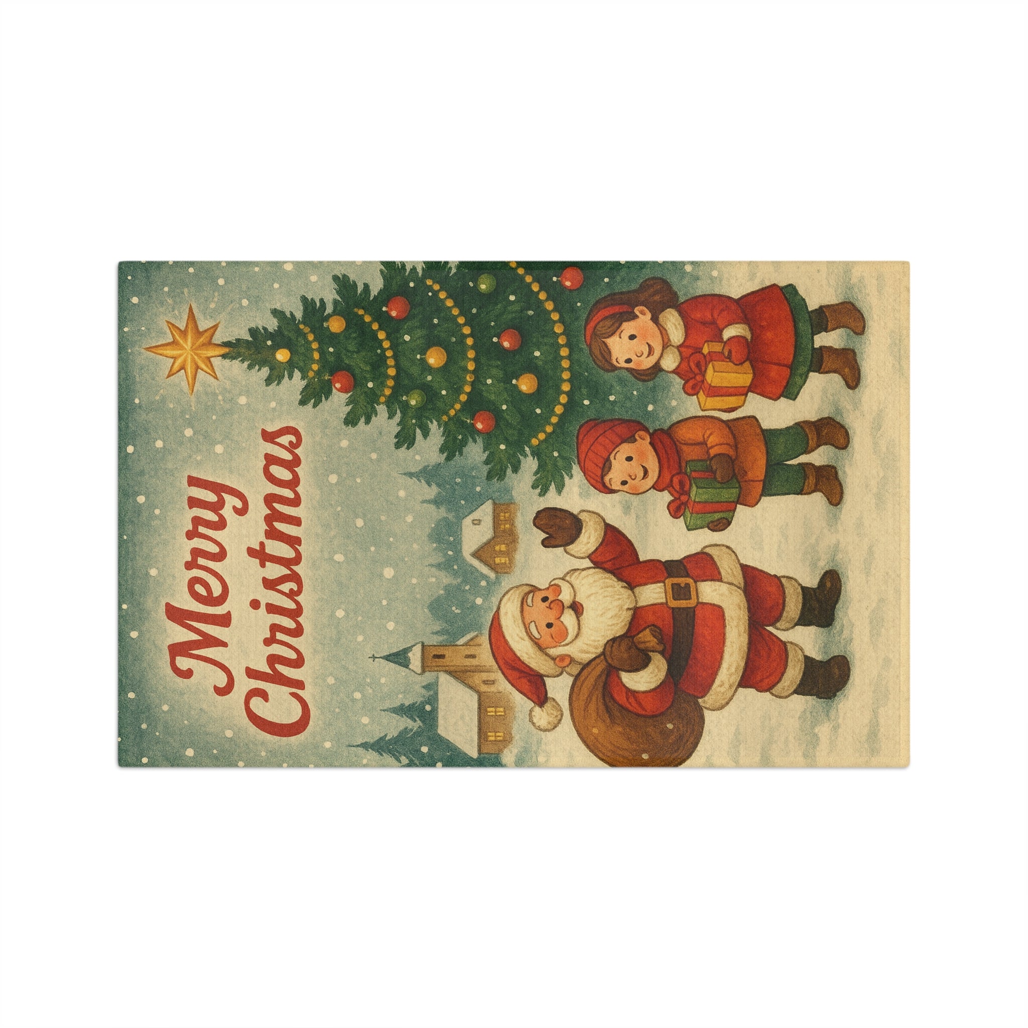 Tea Towel Microfiber - Merry Christmas